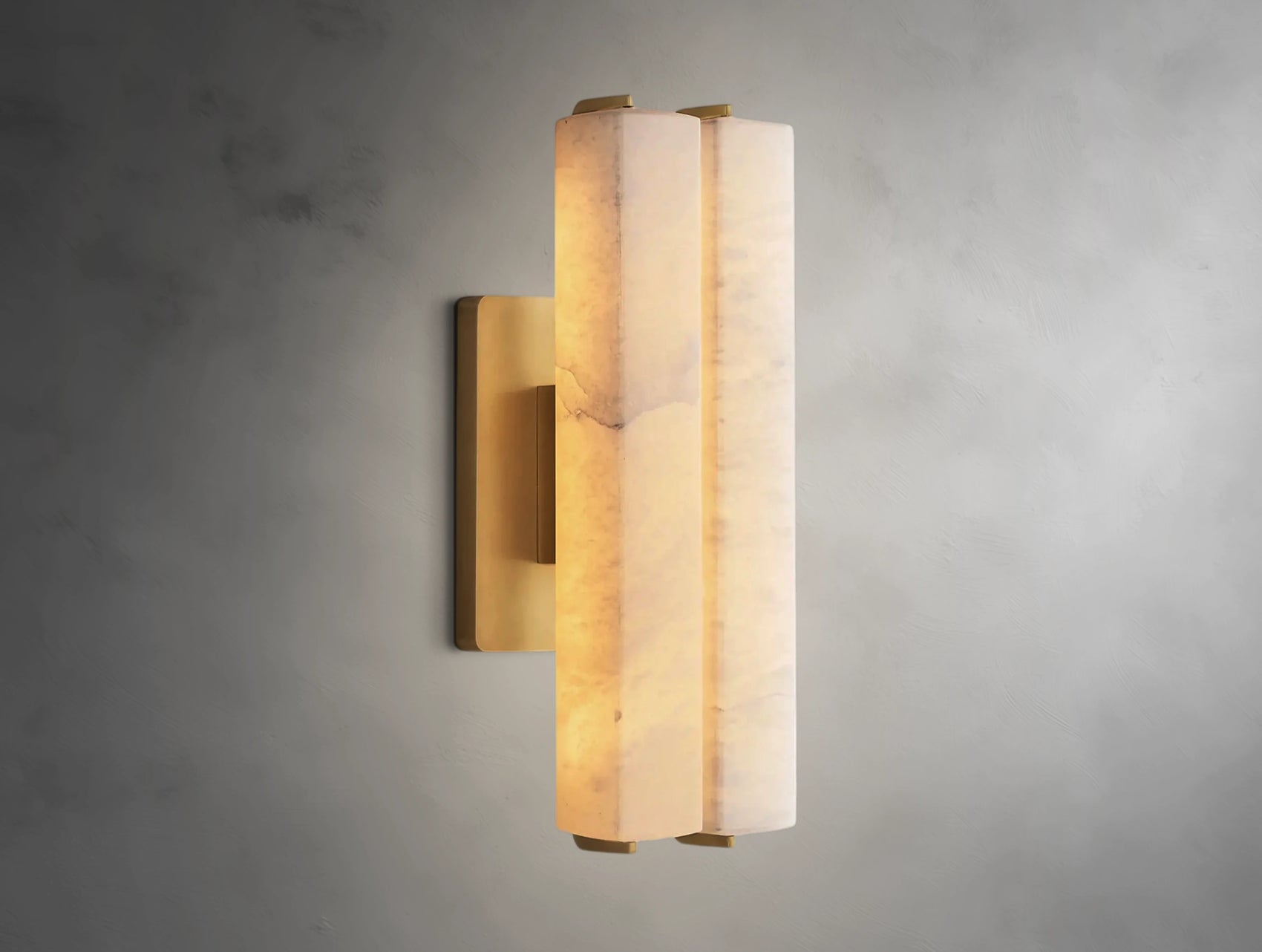 Virel Alabaster Double Sconce