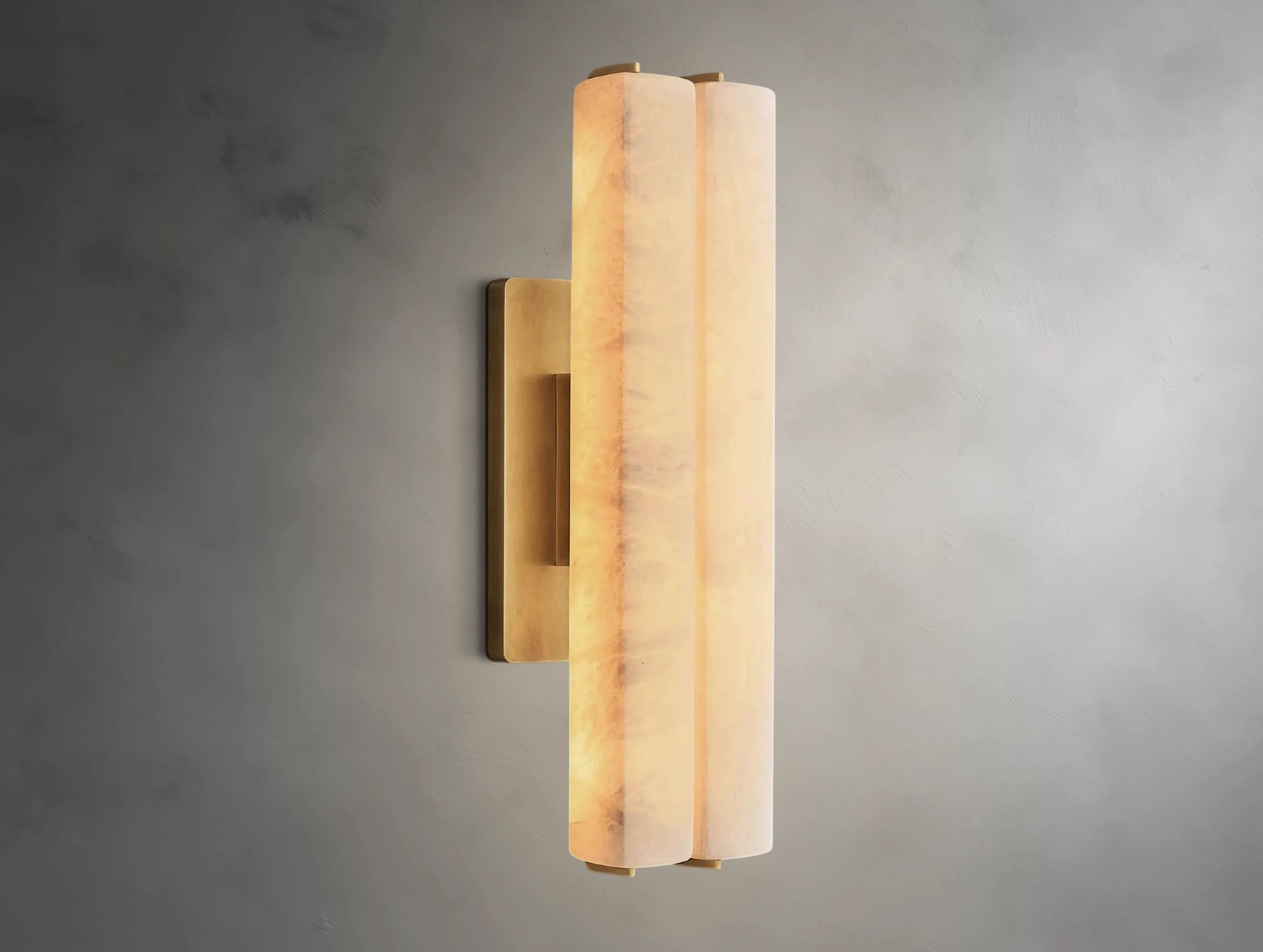 Virel Alabaster Double Sconce