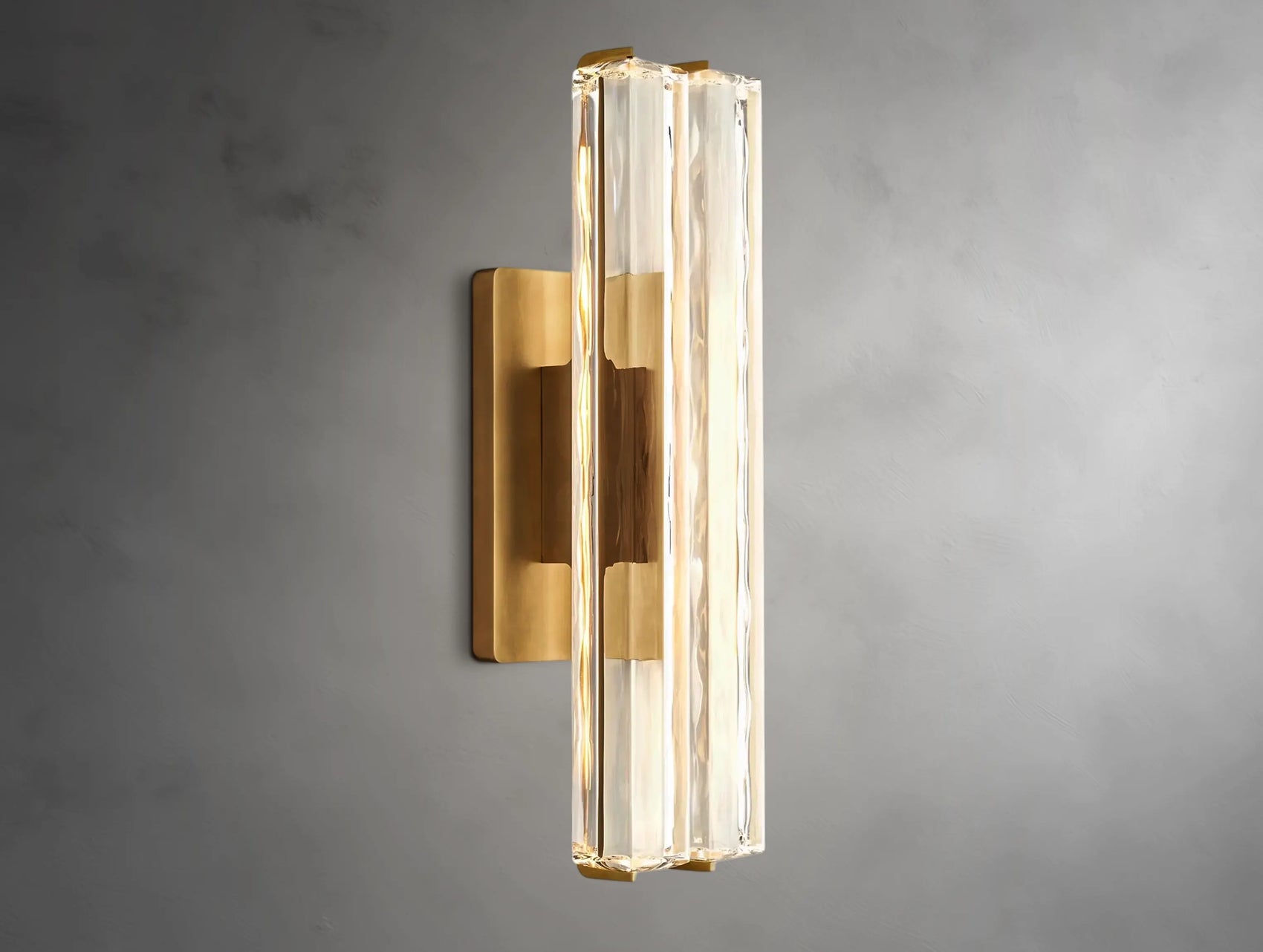 Vertical Crystal Double Sconce