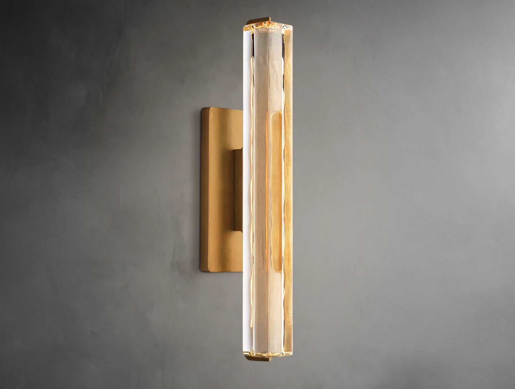 Vertical Crystal Sconce