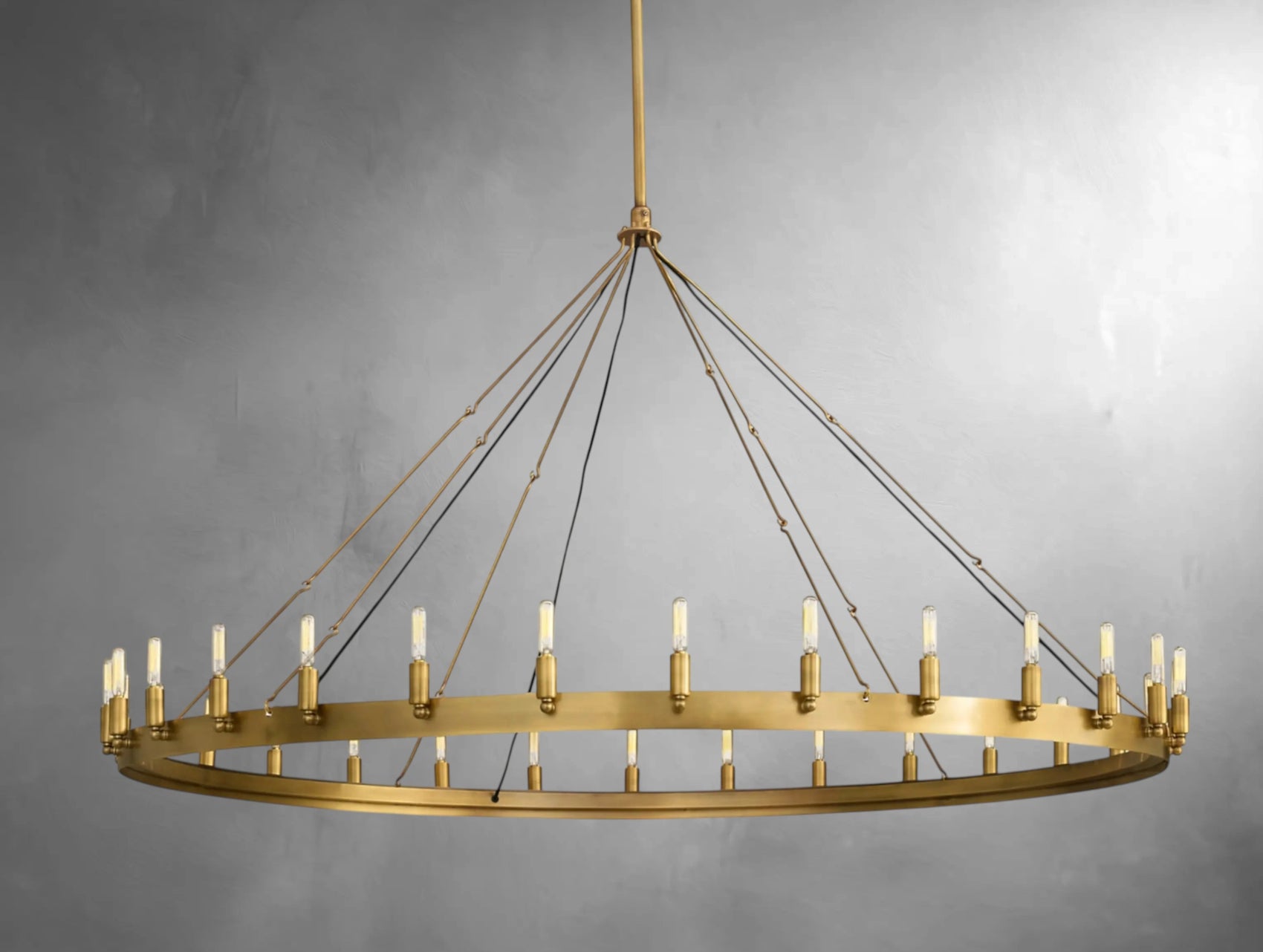 Kemion Vintage Filament Round Chandelier