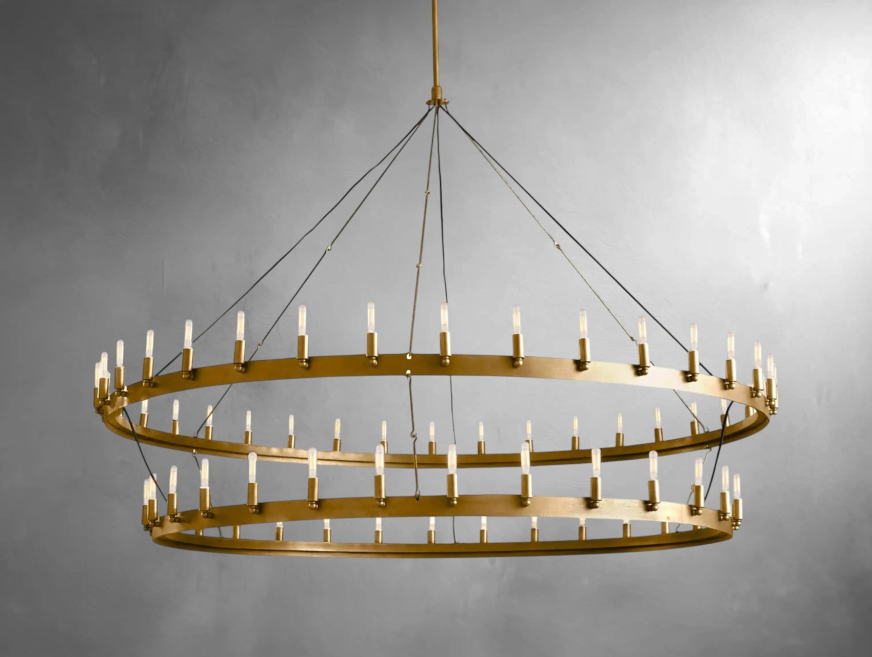 Kemion Vintage Filament Two-Tier Chandelier