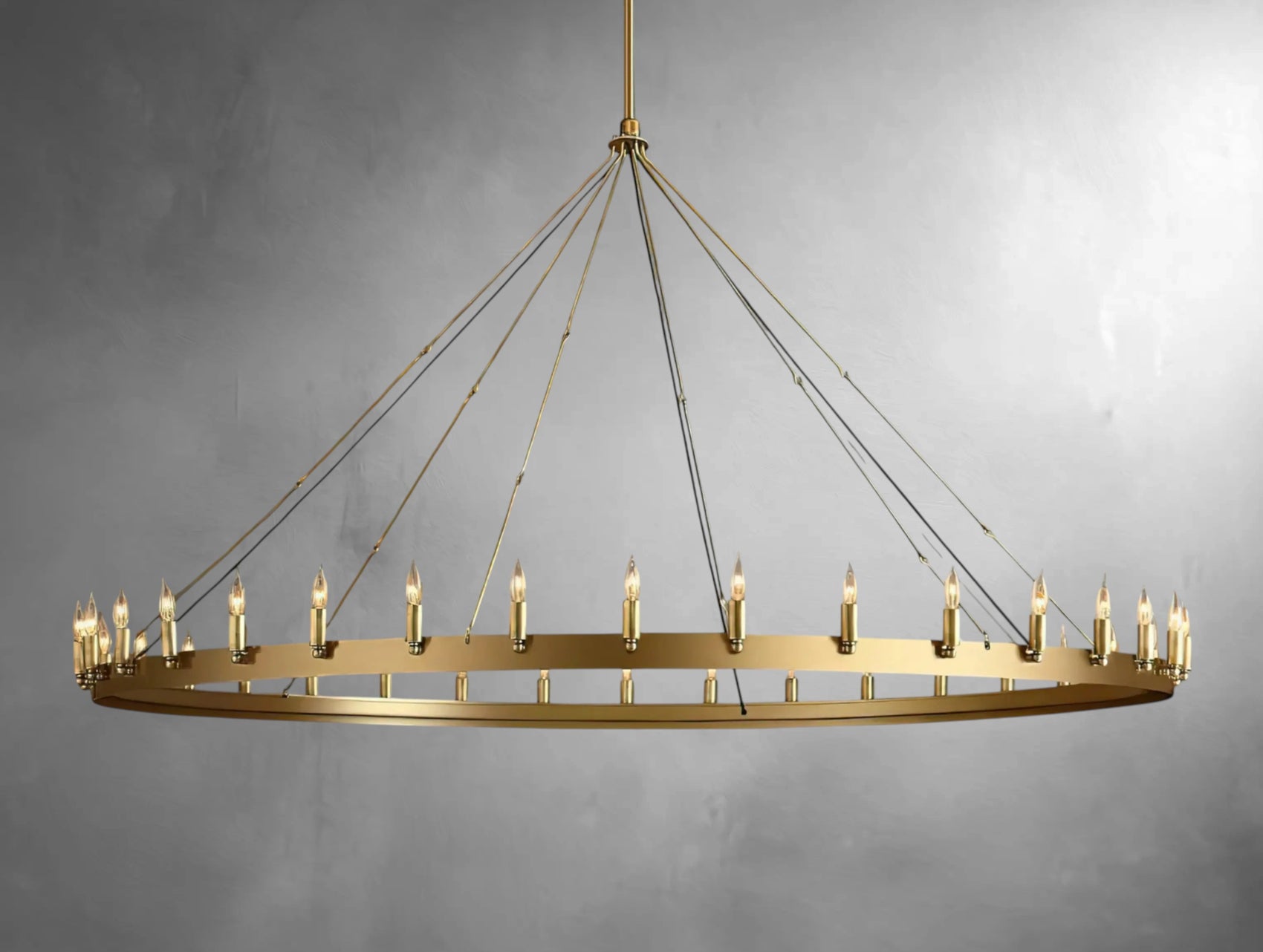 Kemion Vintage Filament Round Chandelier