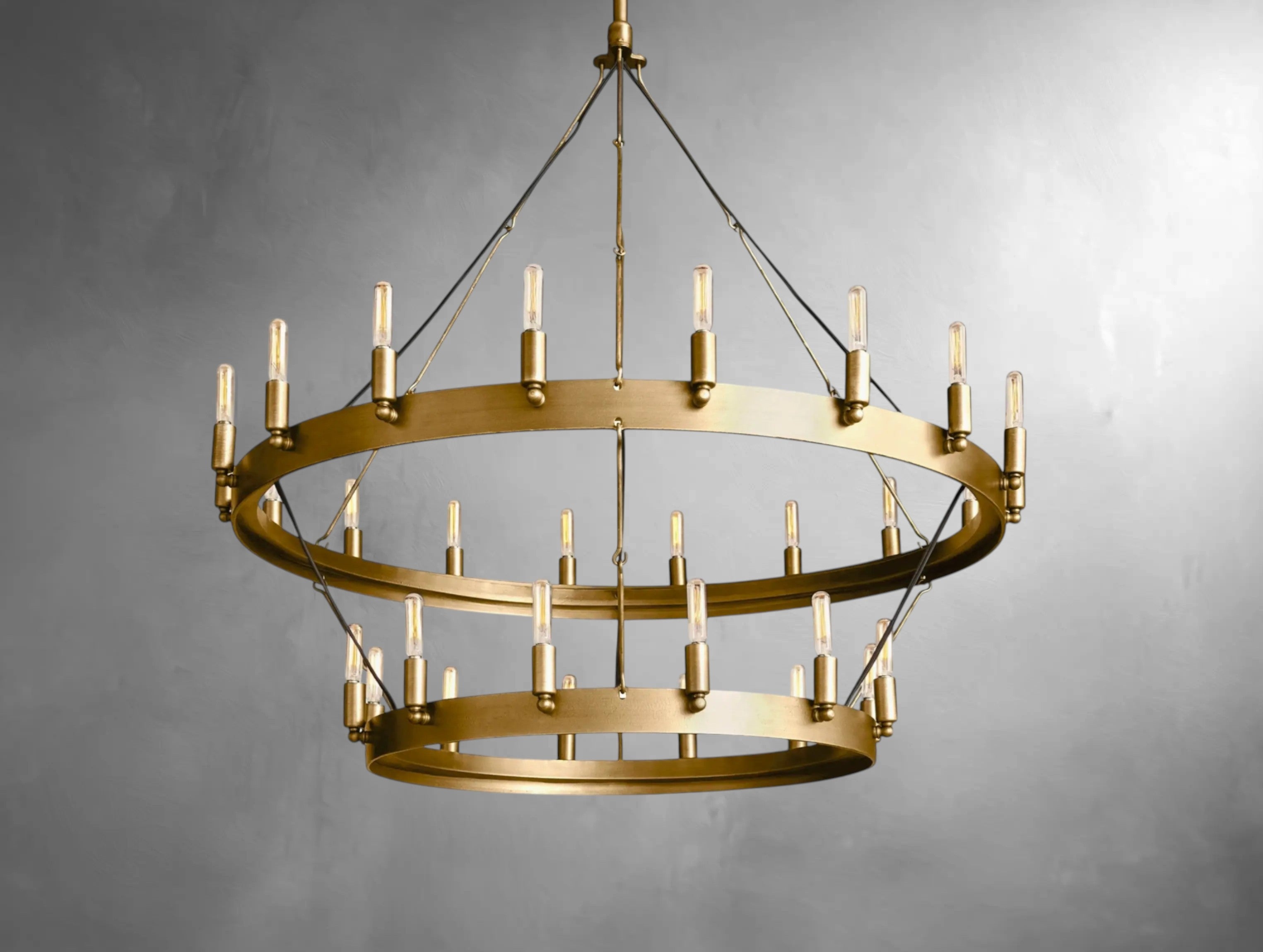 Kemion Vintage Filament Two-Tier Chandelier