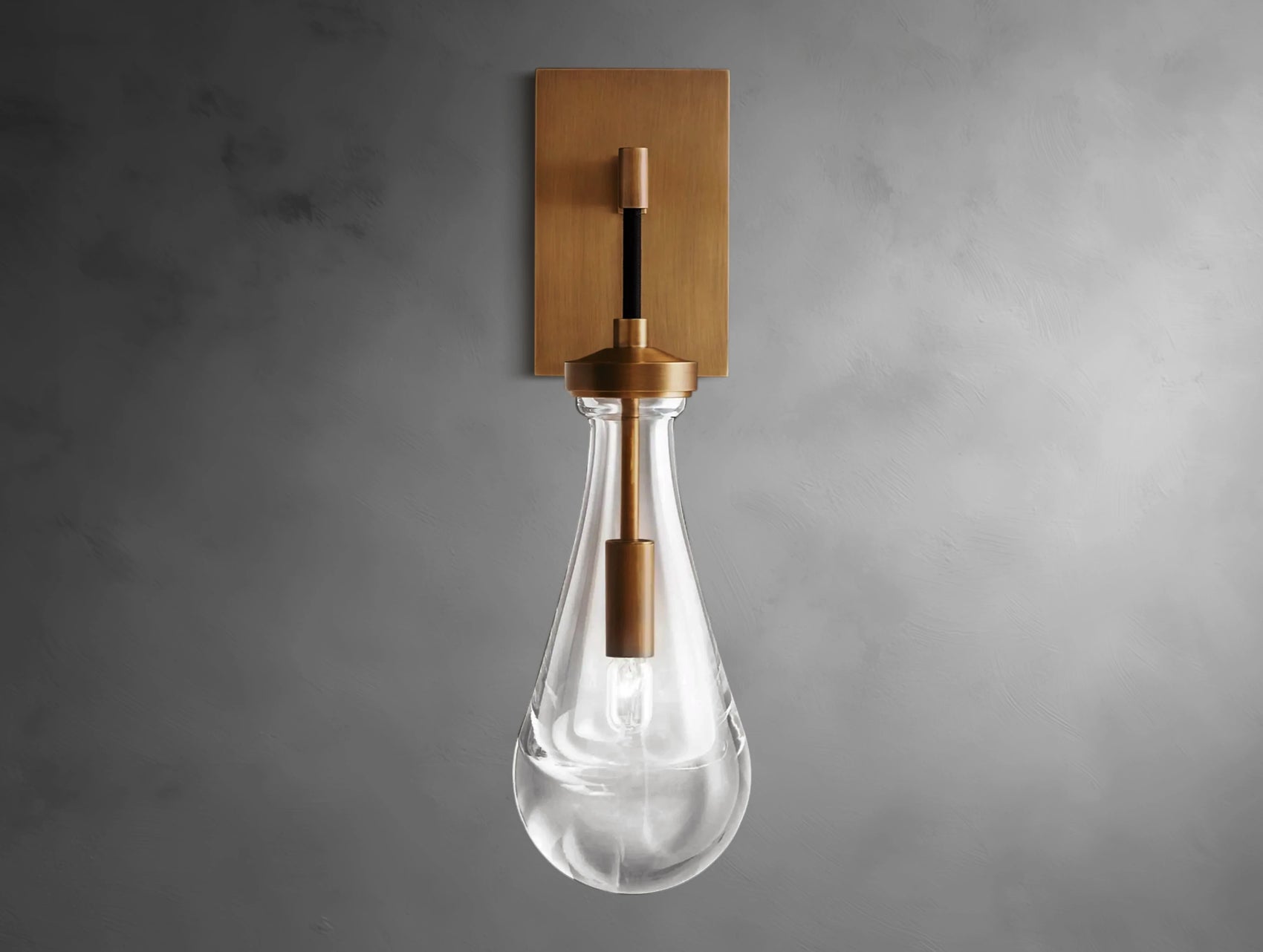 Velis Rain Glass Outdoor Sconce