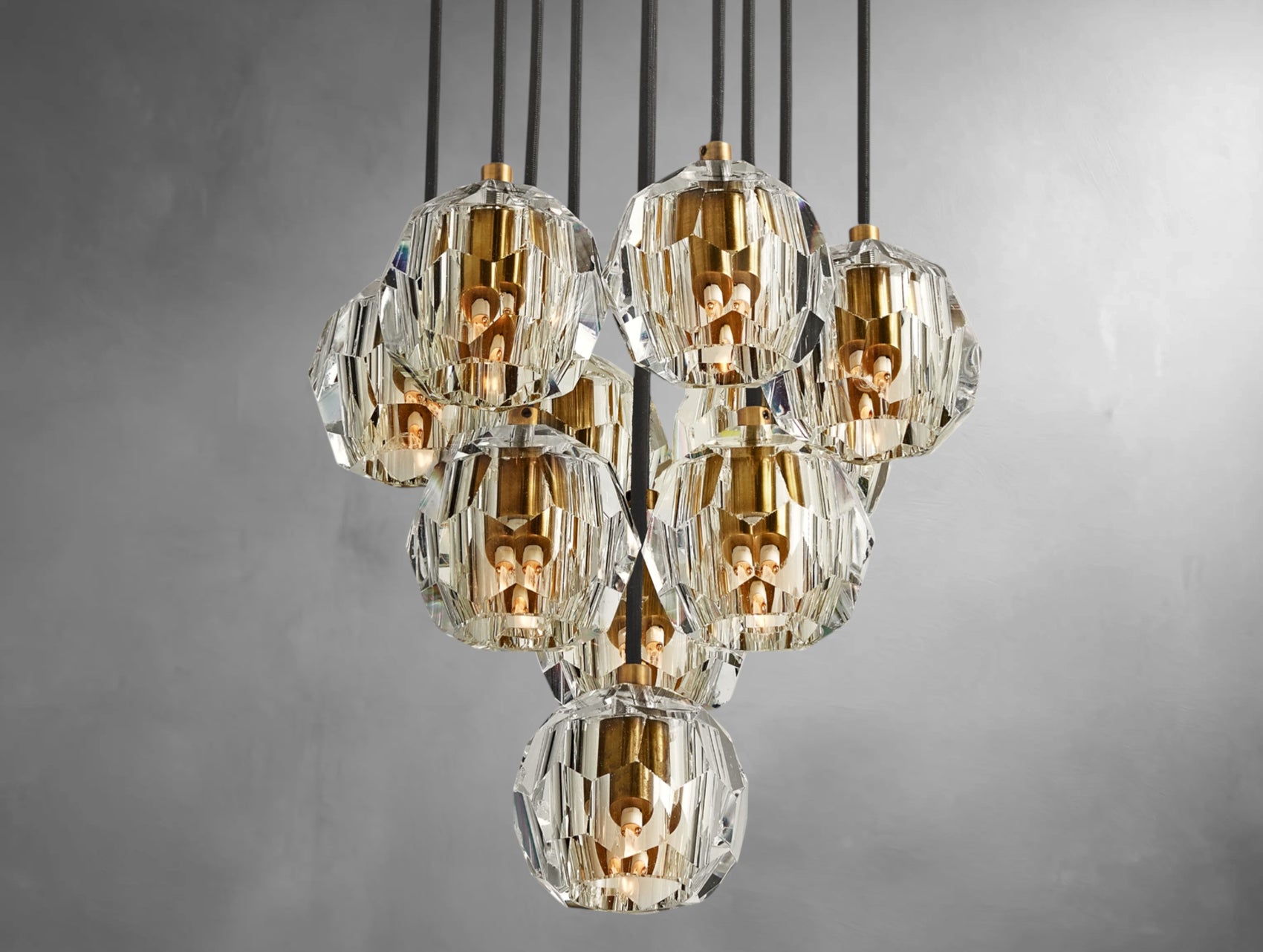Orvane Crystal Drop Cluster Pendant