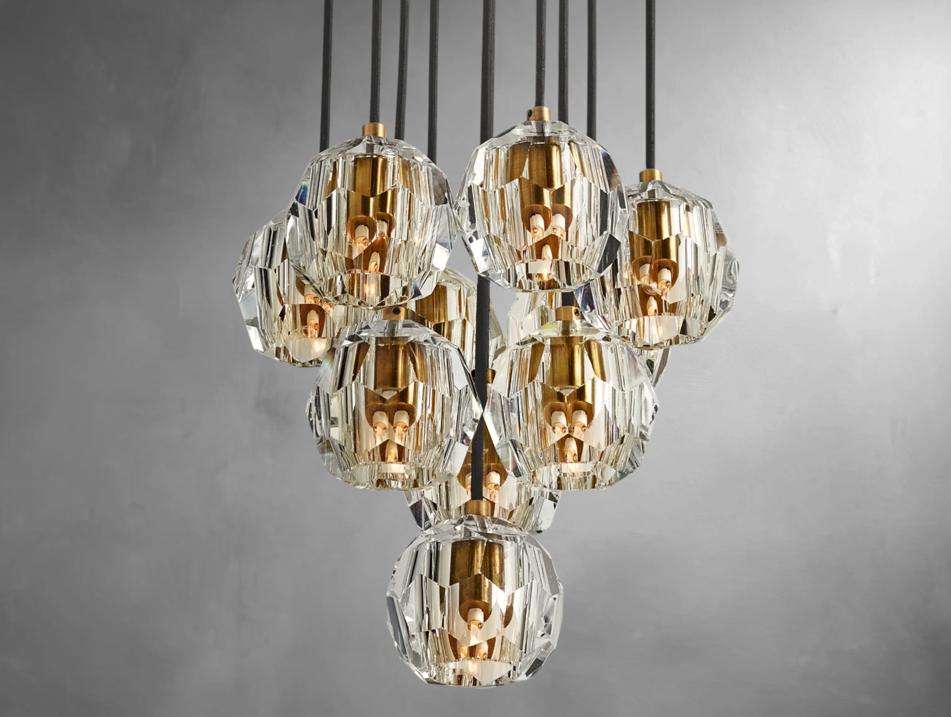 Orvane Crystal Drop Cluster Pendant