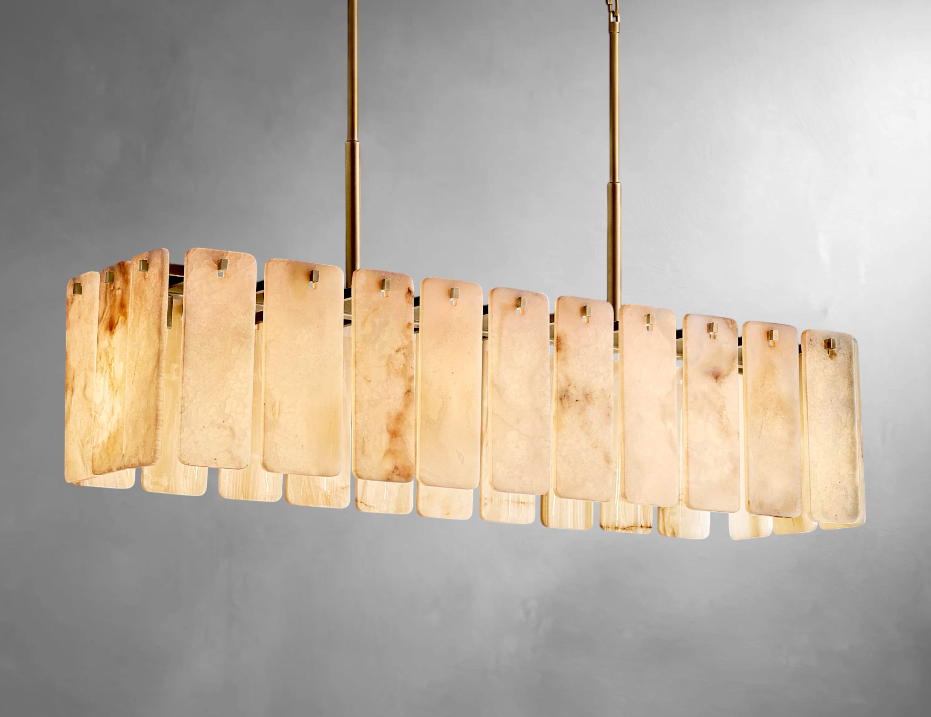 Karamatte Onyx Rectangular Chandelier