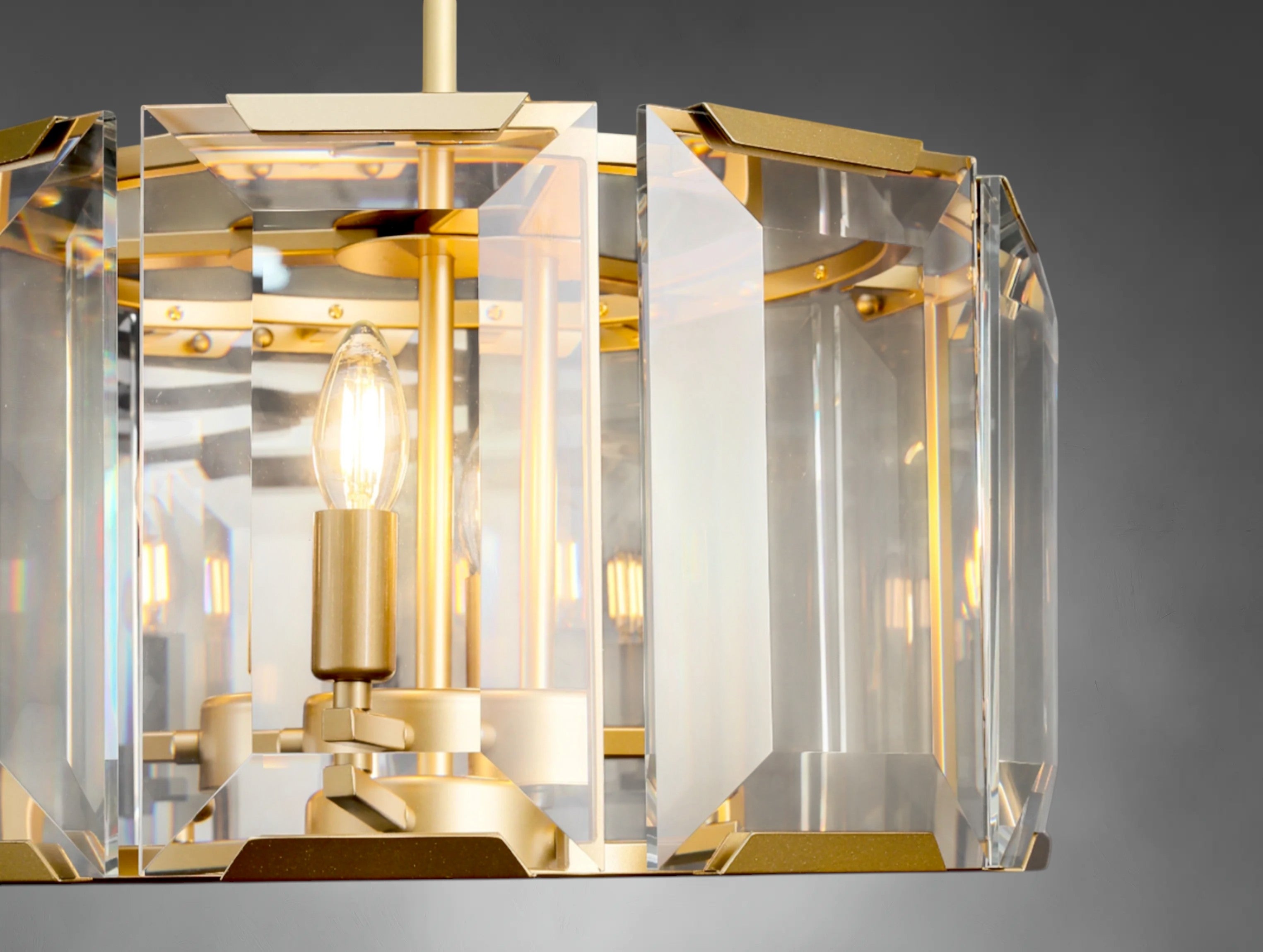 Halone Crystal Round Chandelier