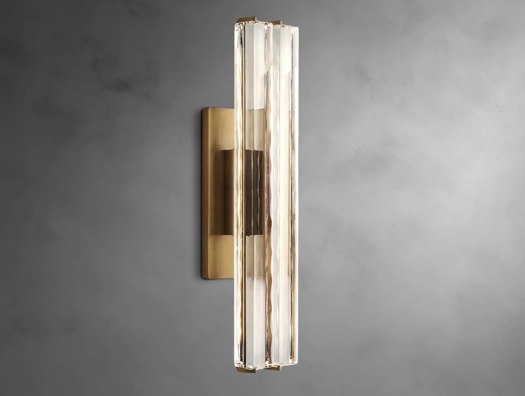 Vertical Crystal Double Sconce