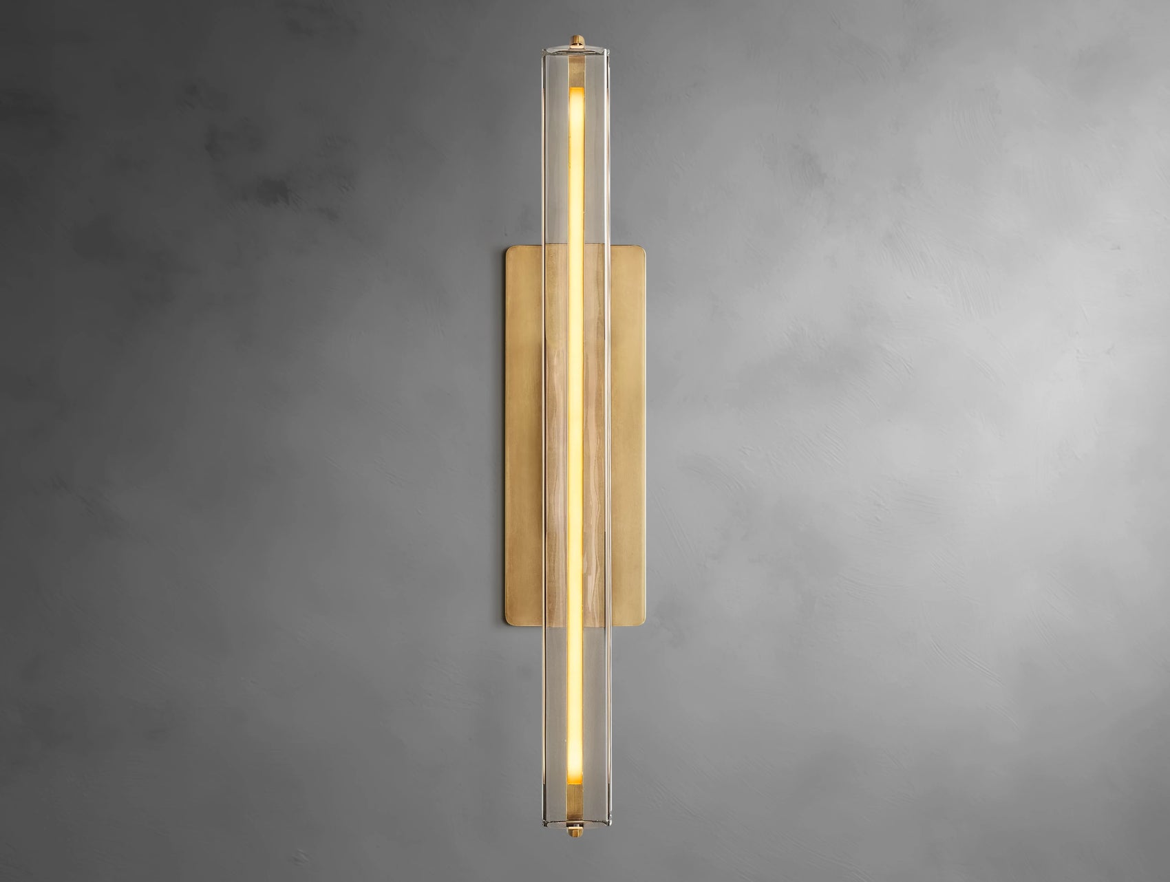 Vertical Crystal Sconce