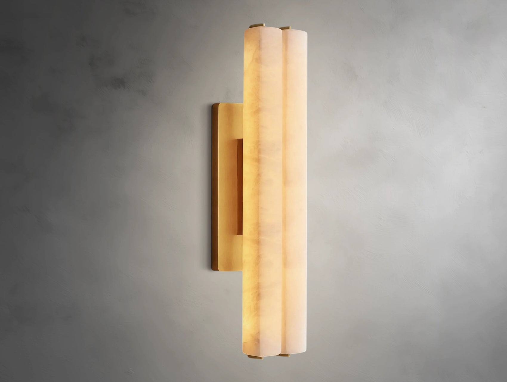 Virel Alabaster Double Sconce