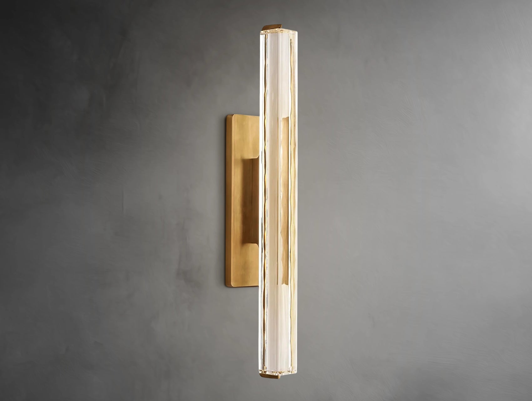 Vertical Crystal Sconce
