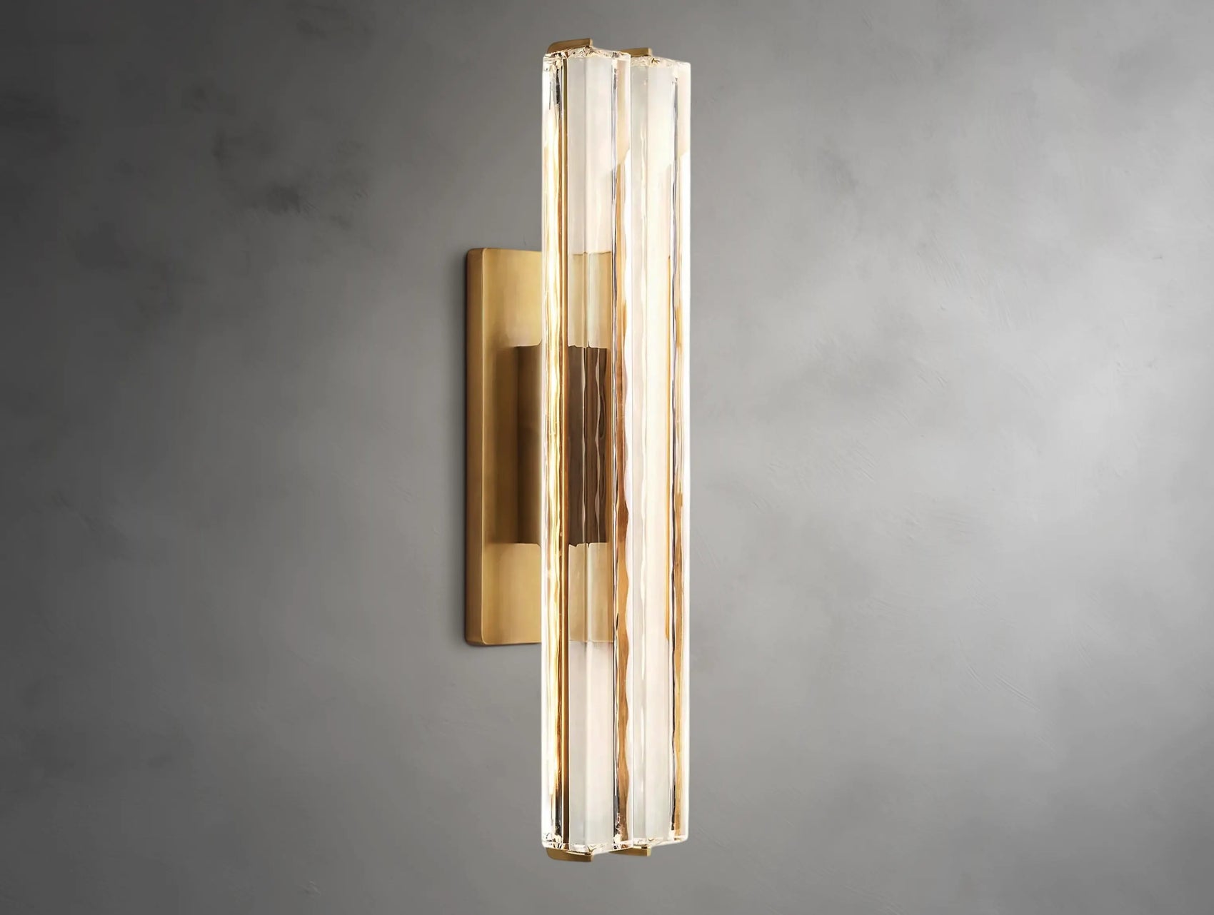 Vertical Crystal Double Sconce