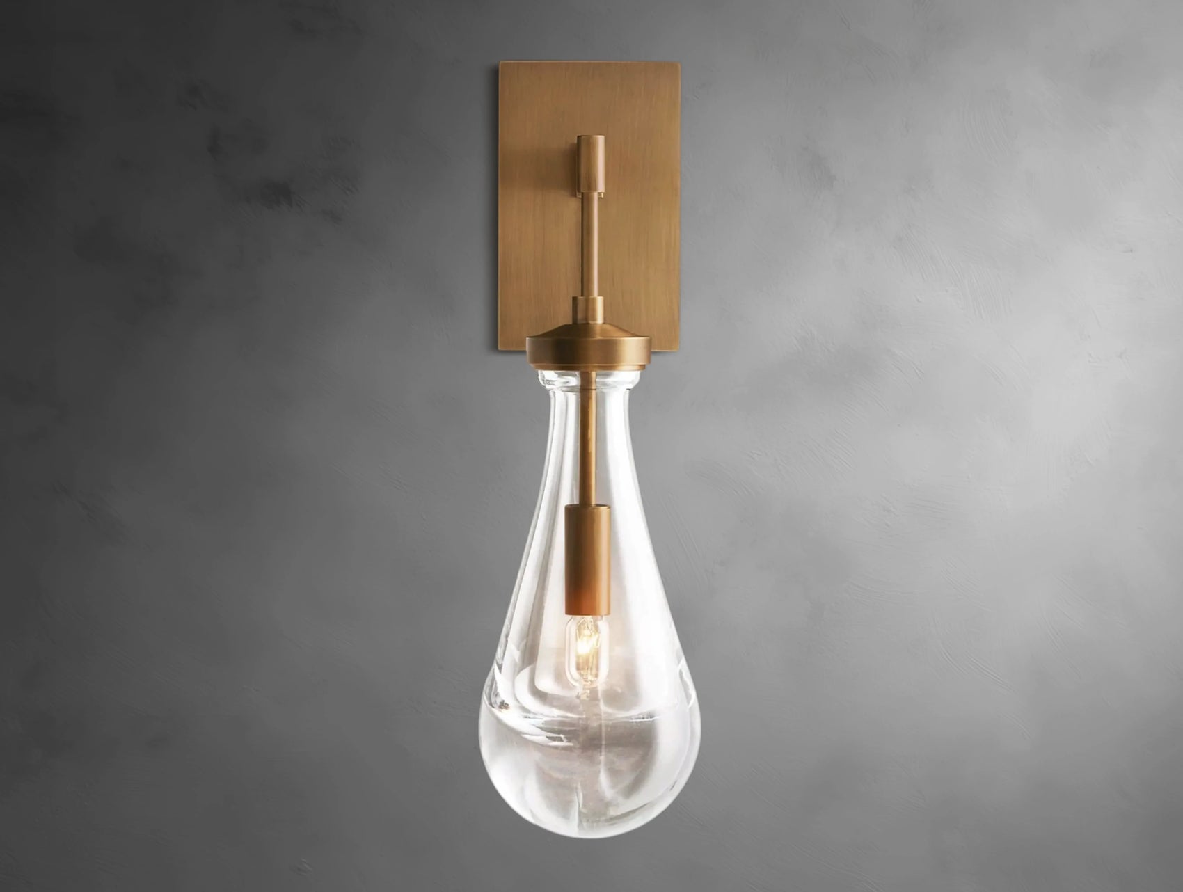 Velis Rain Glass Outdoor Sconce