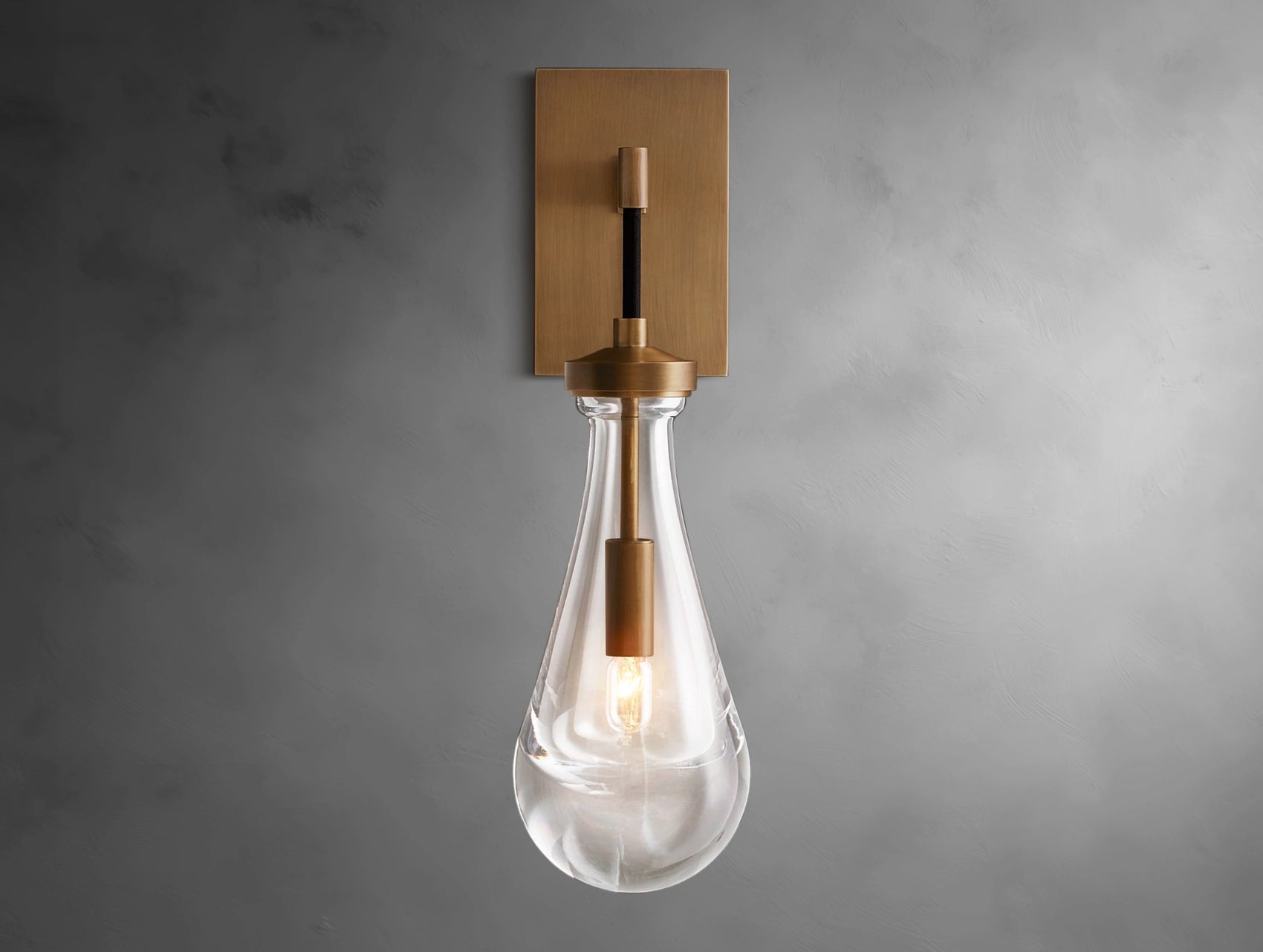 Velis Rain Glass Wall Sconce