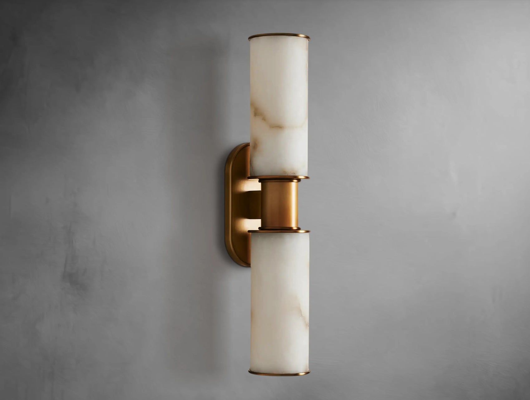 Harly Double Sconce in Alabaster