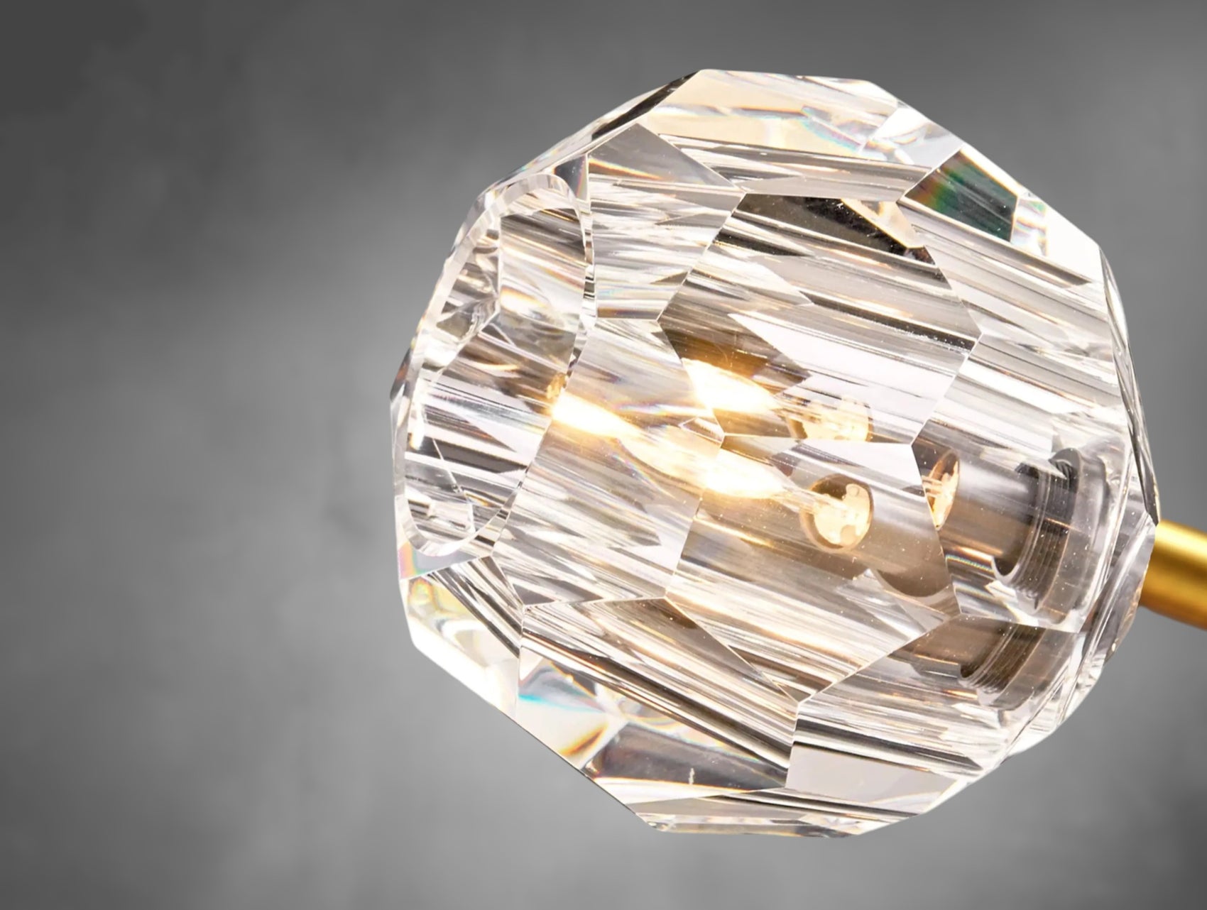 Aurelle Crystal Globe Linear Chandelier