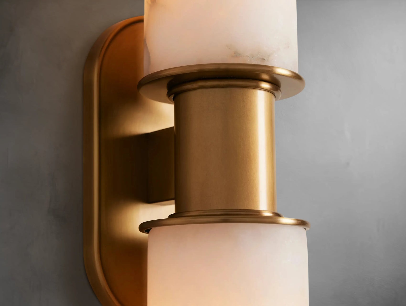 Harly Double Sconce in Alabaster