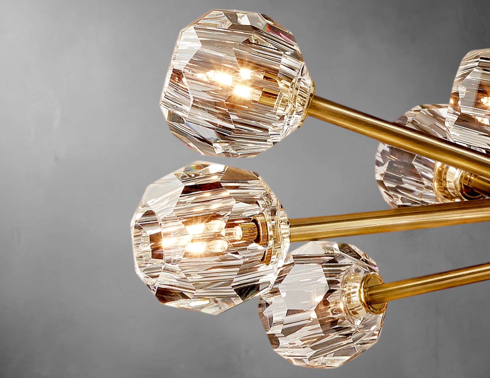 Orvane Crystal Round Cluster Chandelier