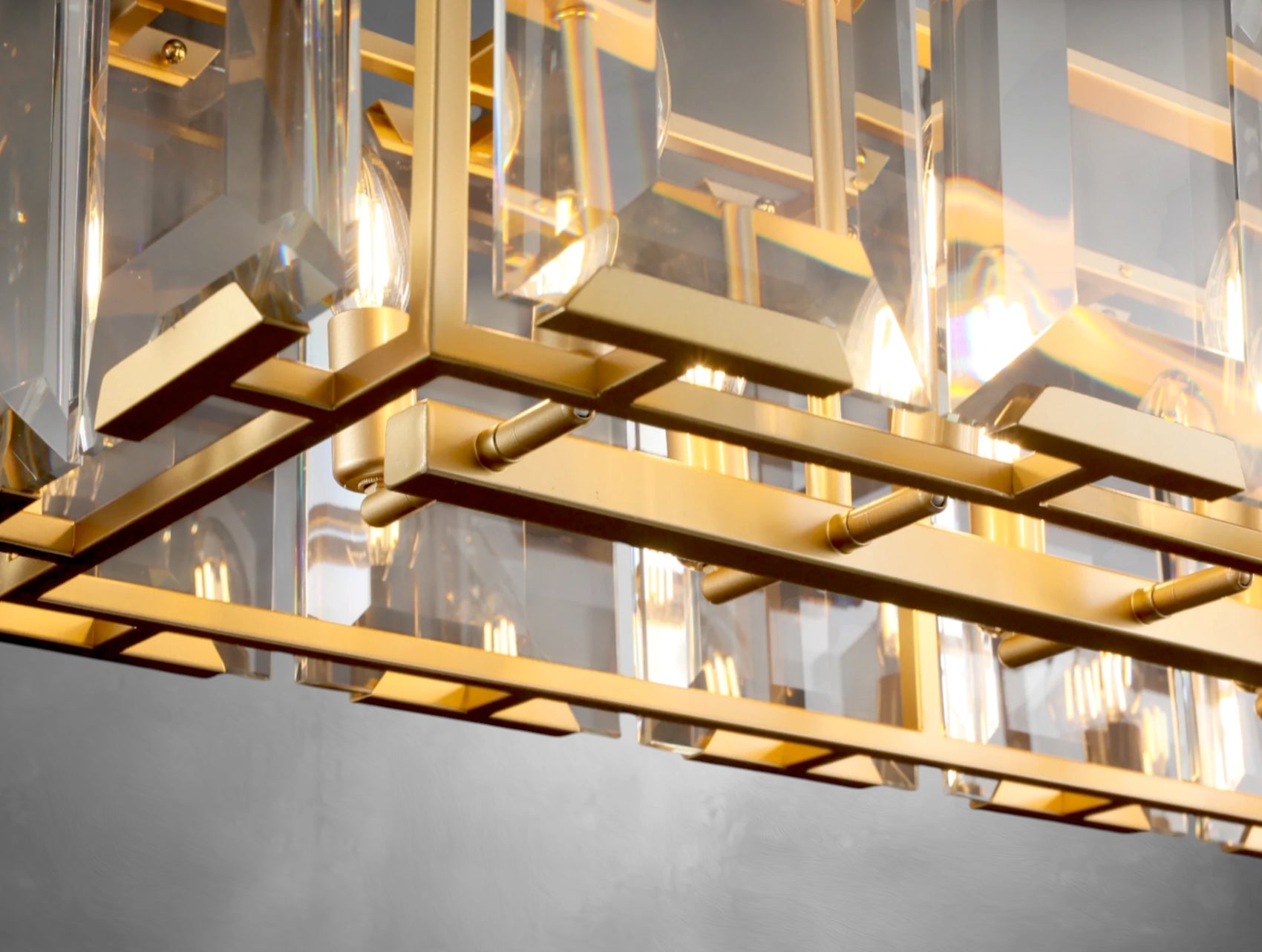 Halone Crystal Rectangular Chandelier