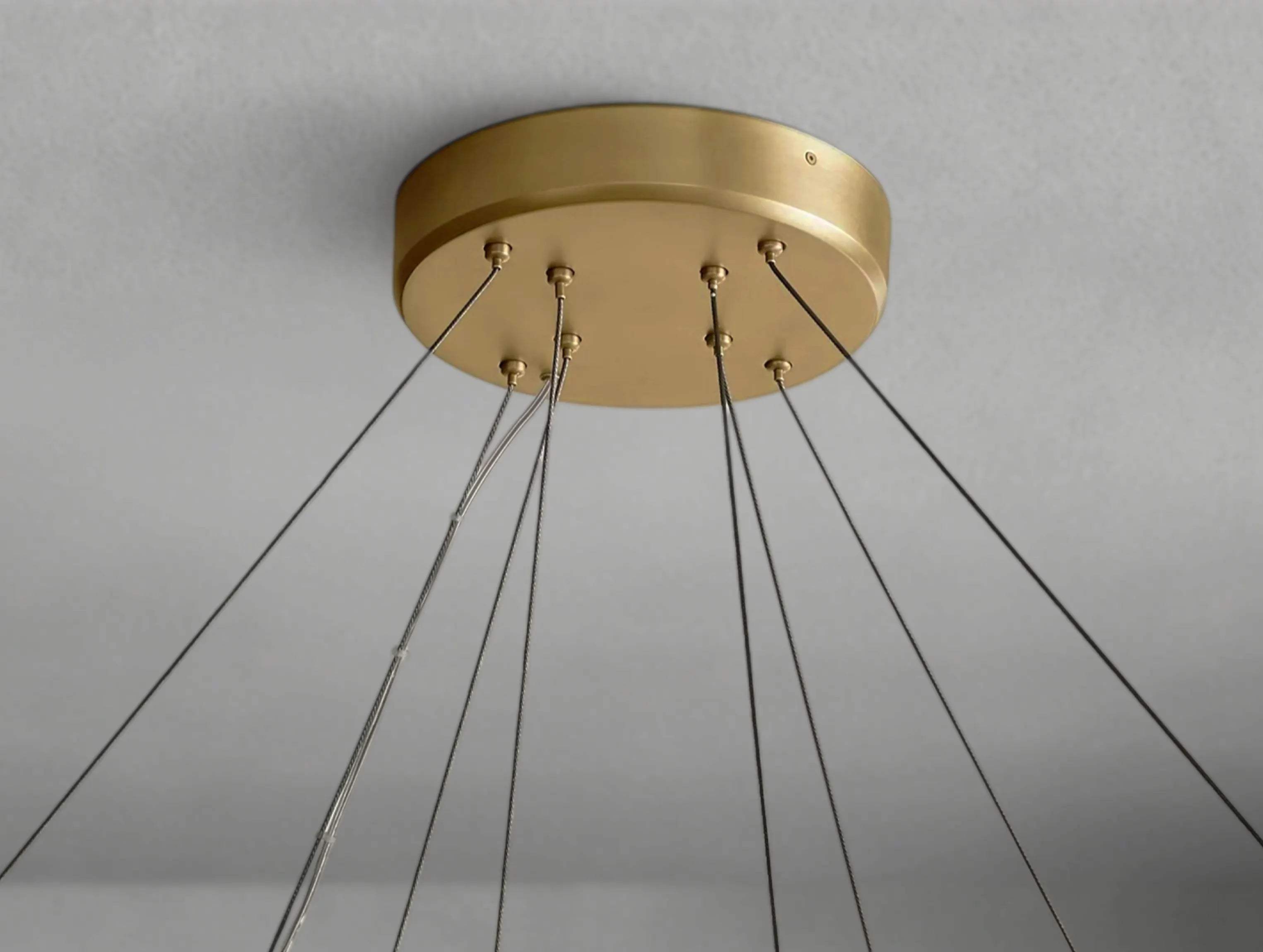 Ralune Lisse Two-Tiered Round Chandelier