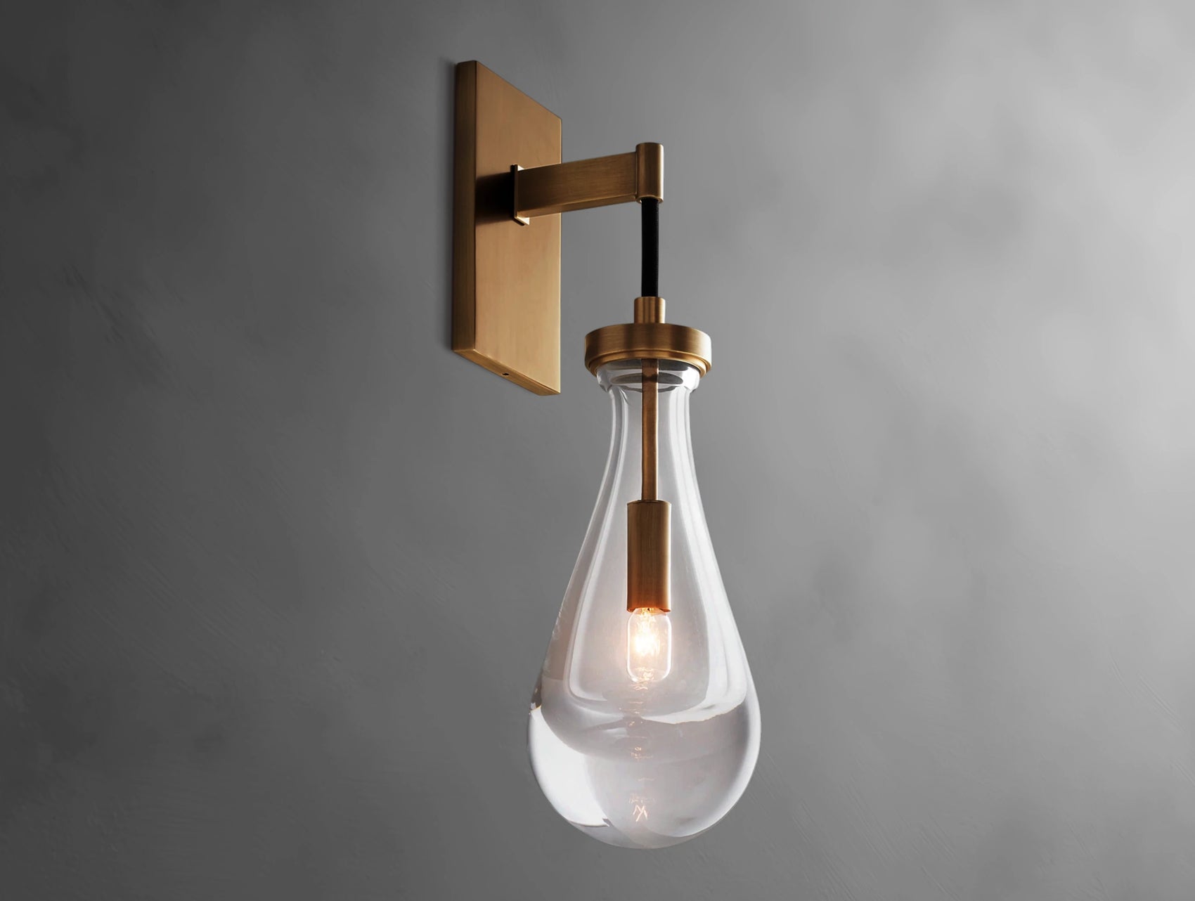 Velis Rain Glass Wall Sconce