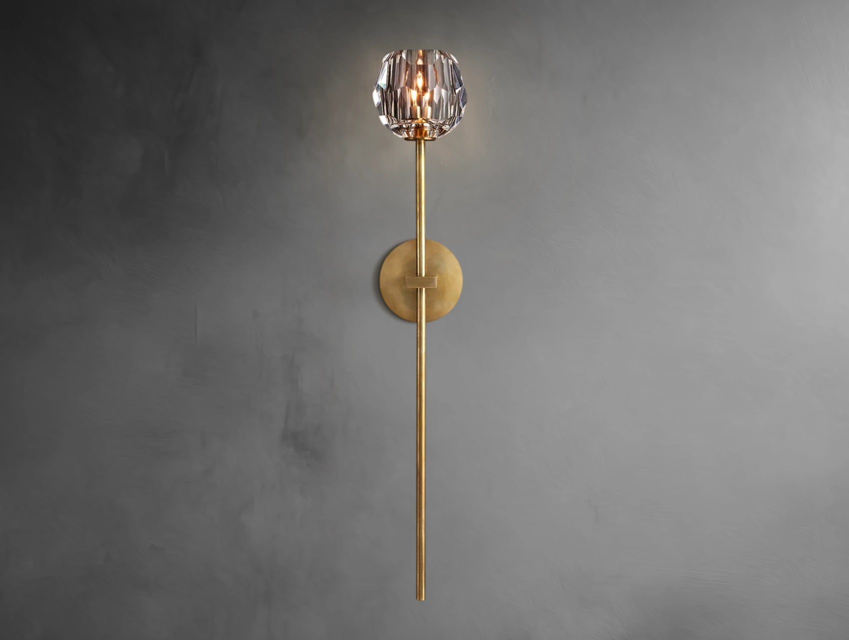 Aurelle Crystal Globe Sconce