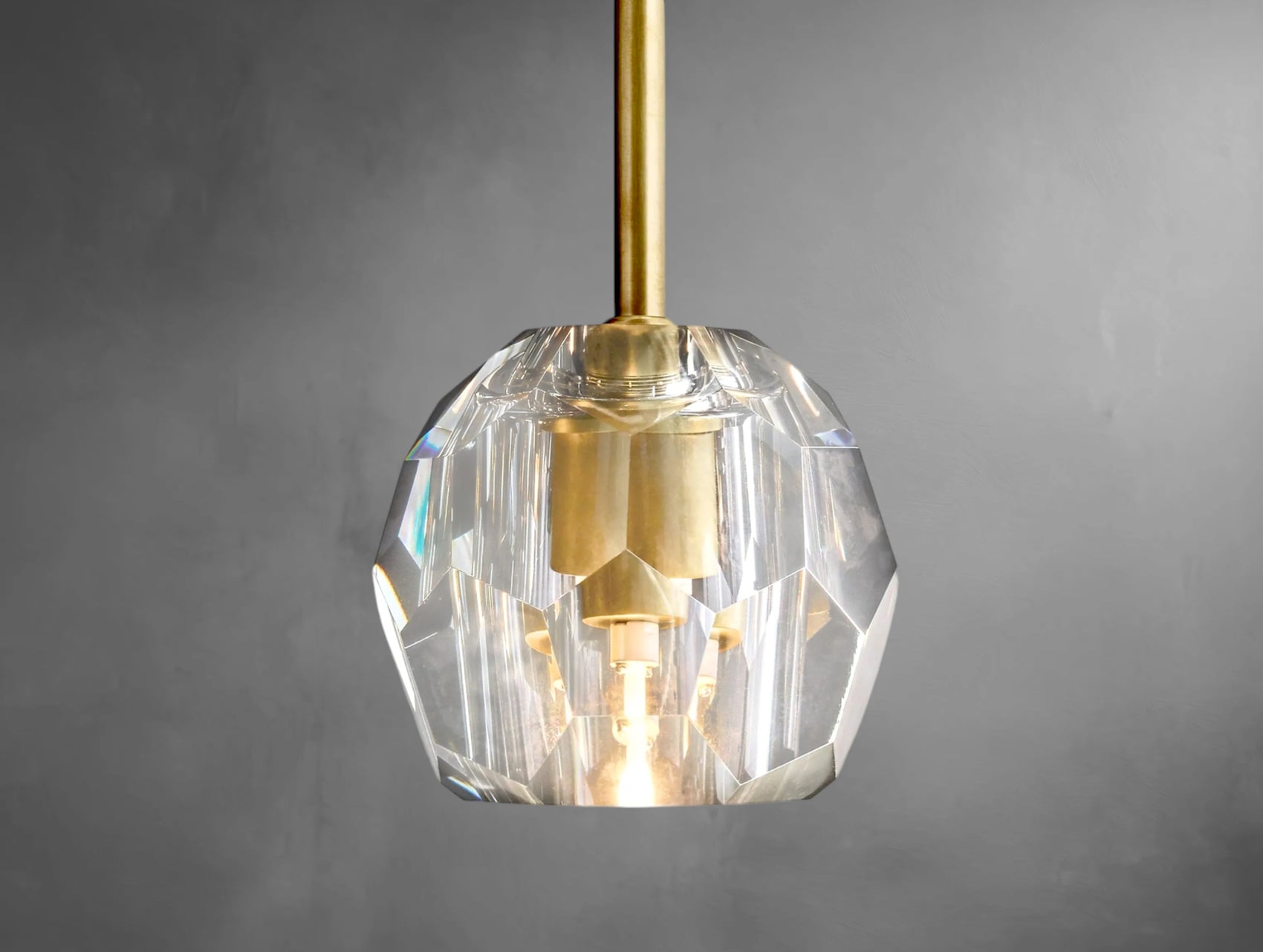 Faceted Crystal Rod Pendant