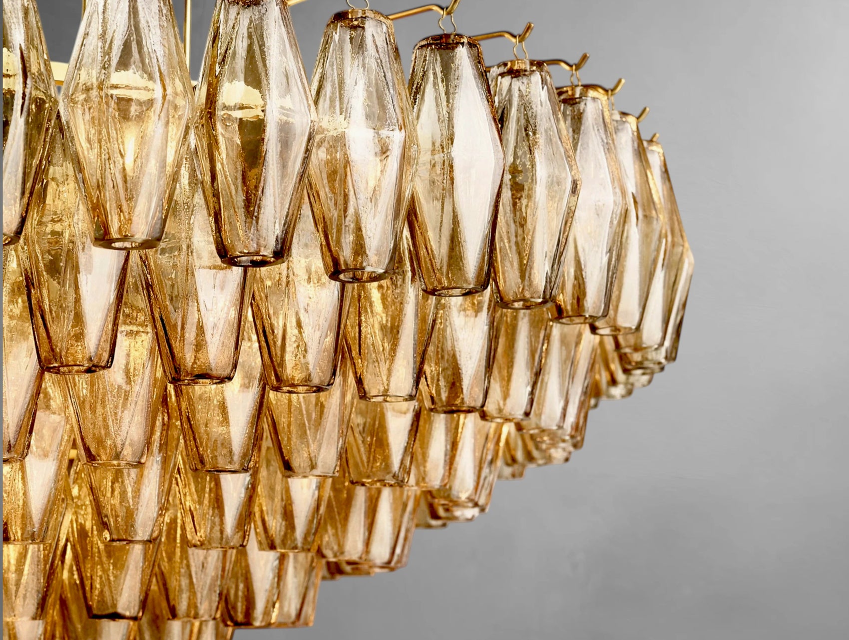 Chyara Clear Glass Tiered Round Chandelier