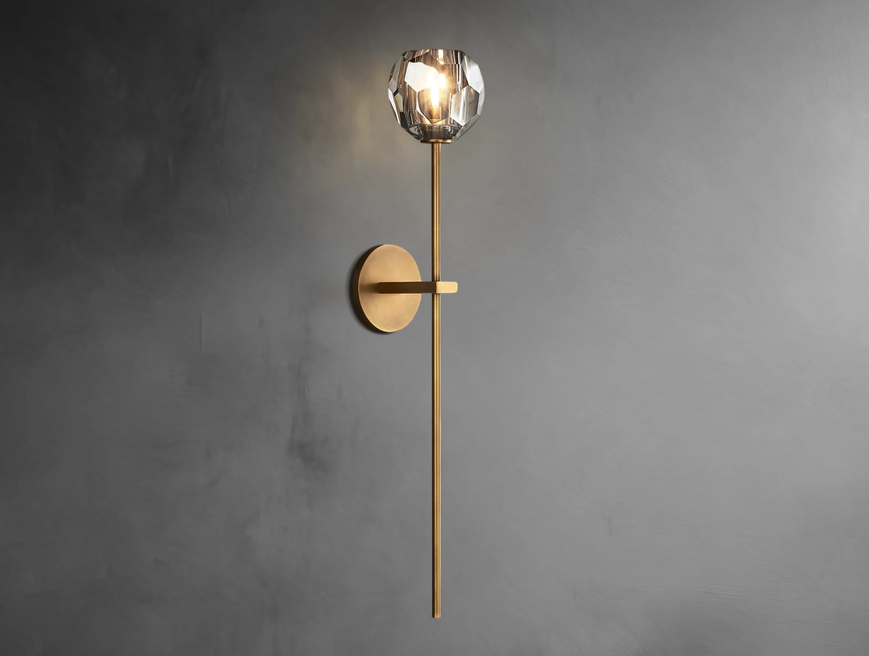 Aurelle Crystal Globe Sconce