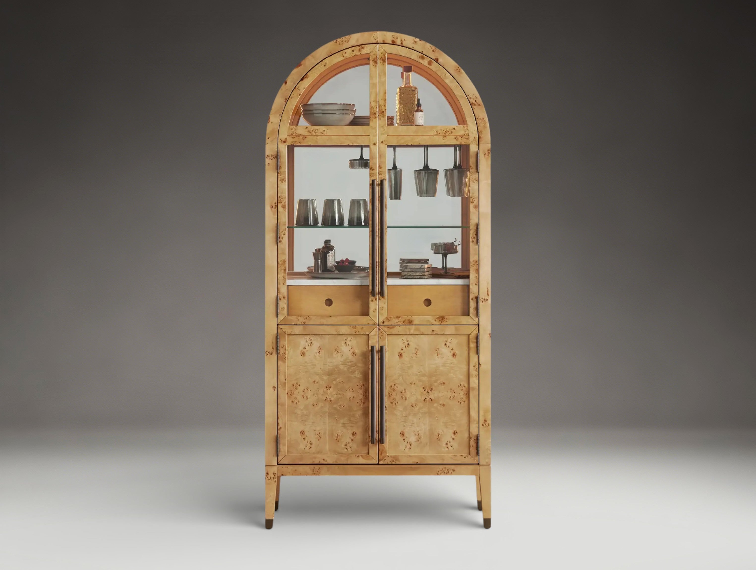 Harlan Burl Bar Cabinet