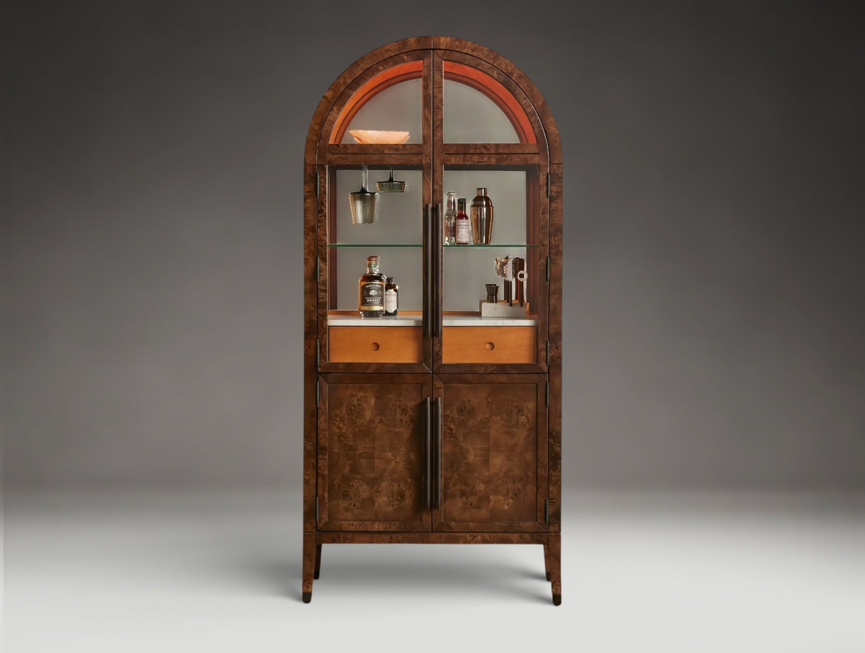 Harlan Burl Bar Cabinet