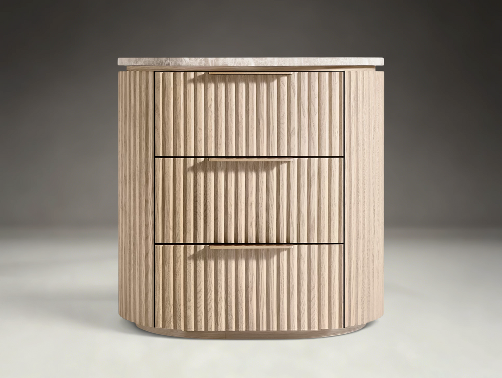 Byren Emperador Closed Nightstand