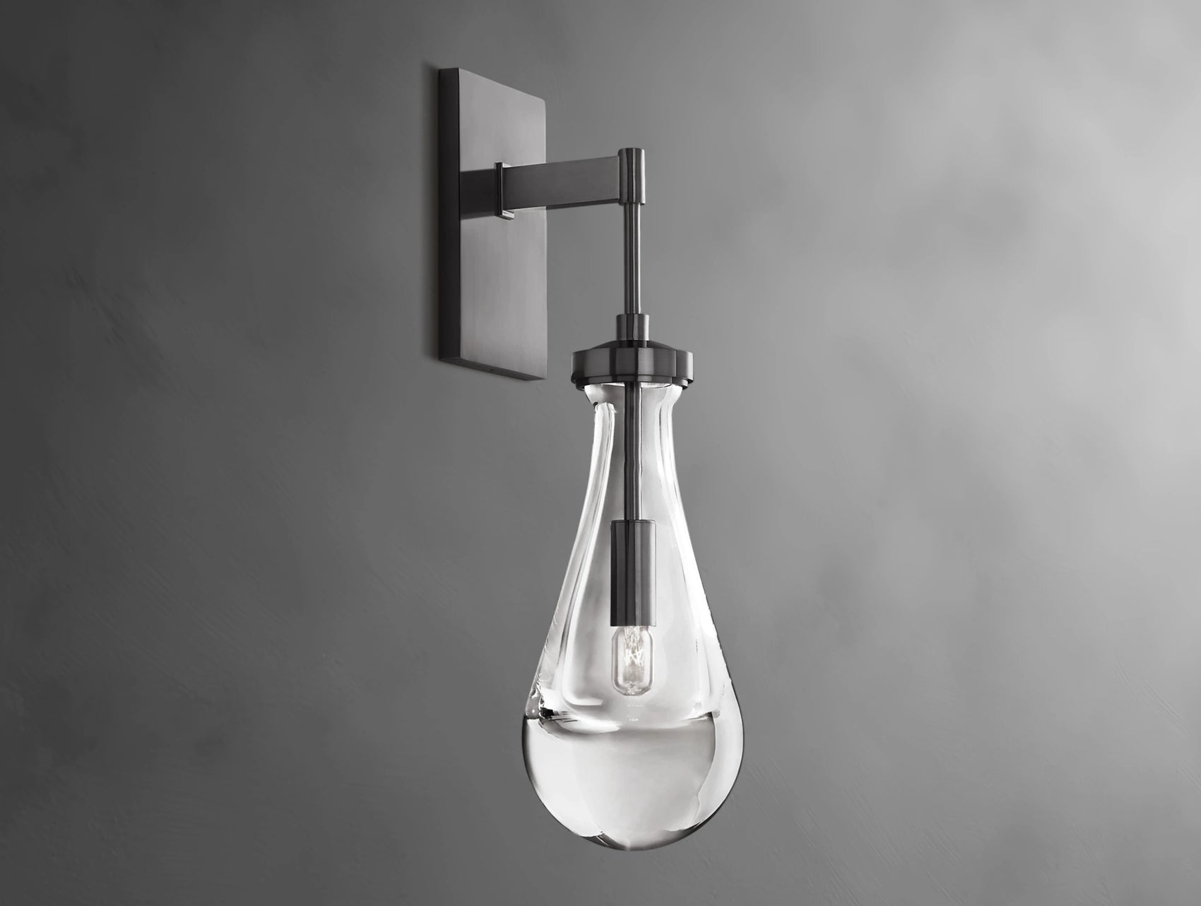 Velis Rain Glass Outdoor Sconce