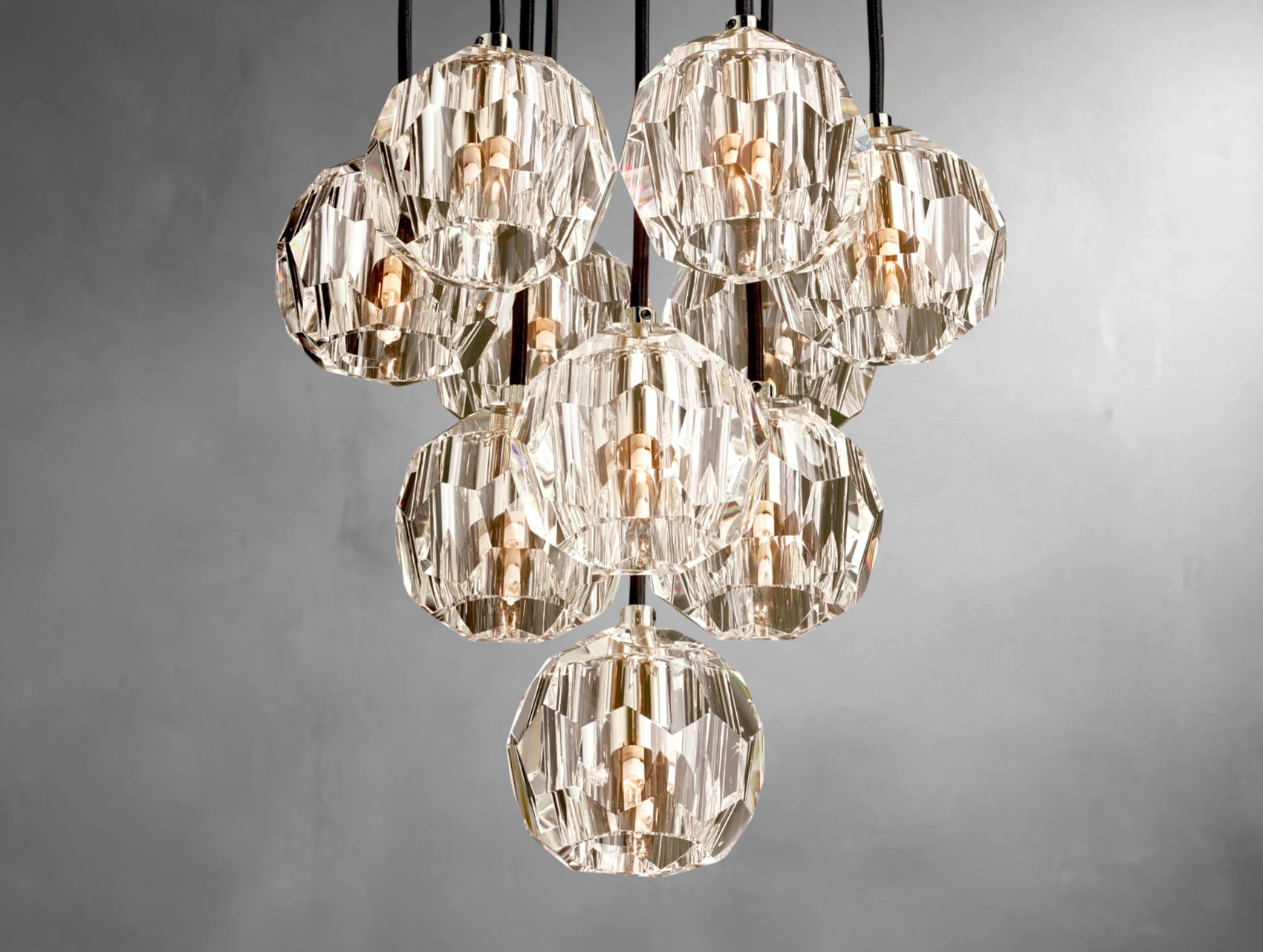 Orvane Crystal Drop Cluster Pendant