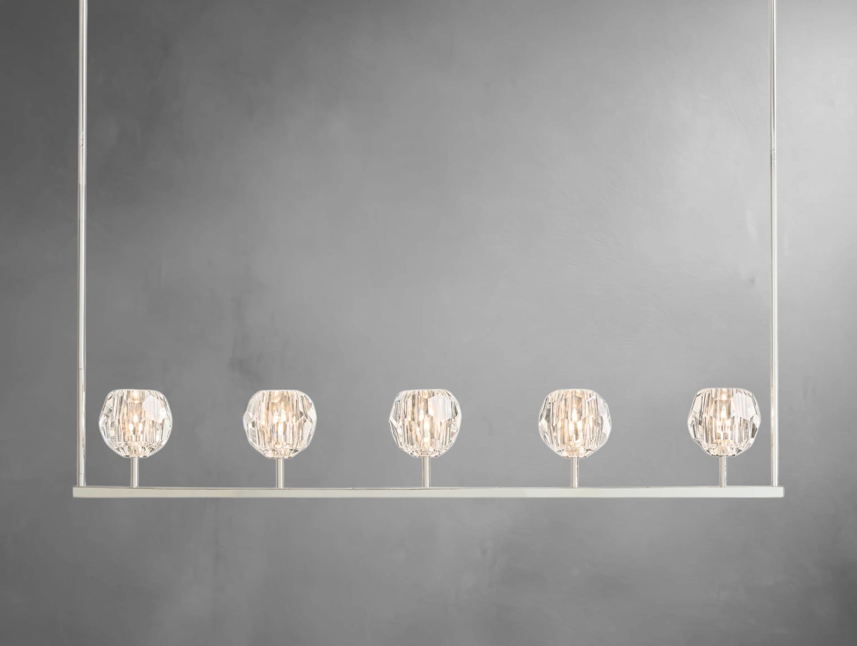Aurelle Crystal Globe Linear Chandelier