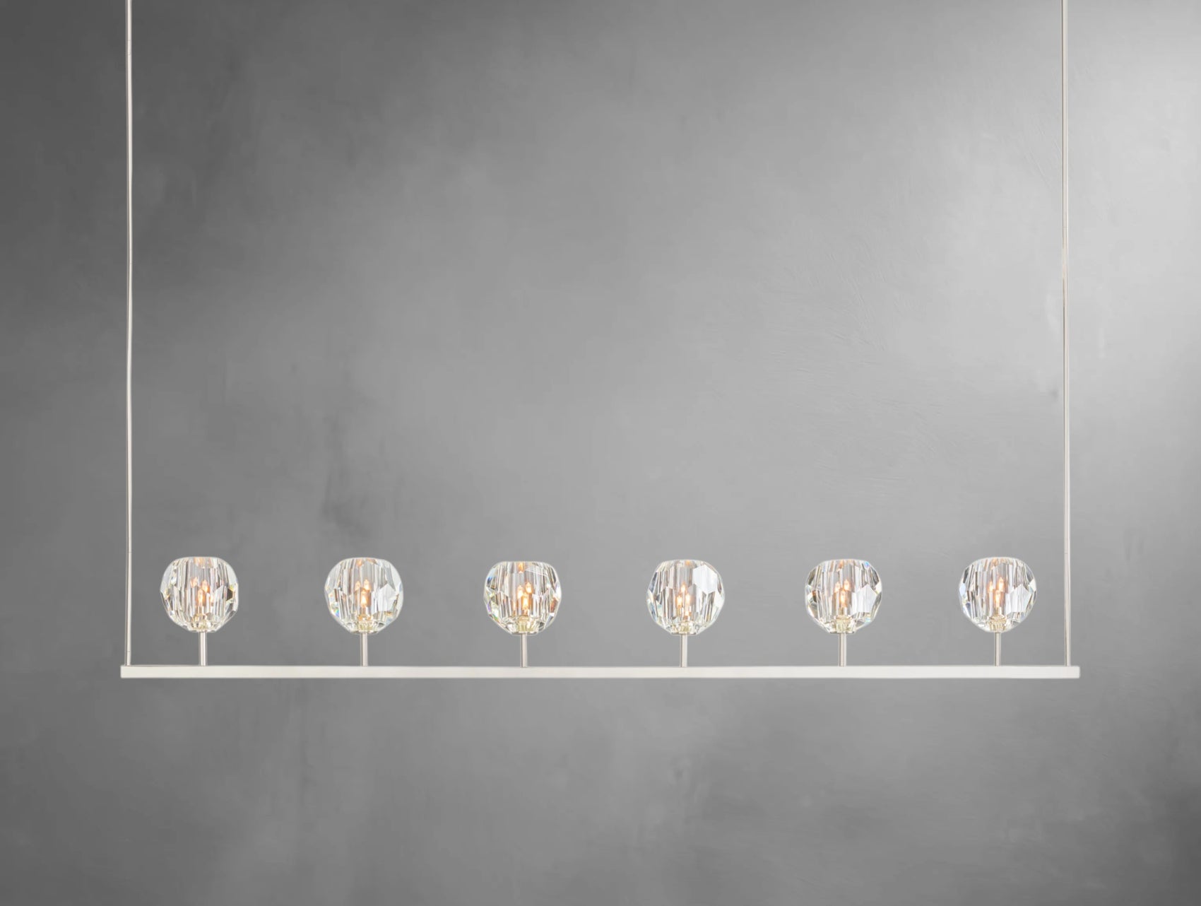 Aurelle Crystal Globe Linear Chandelier
