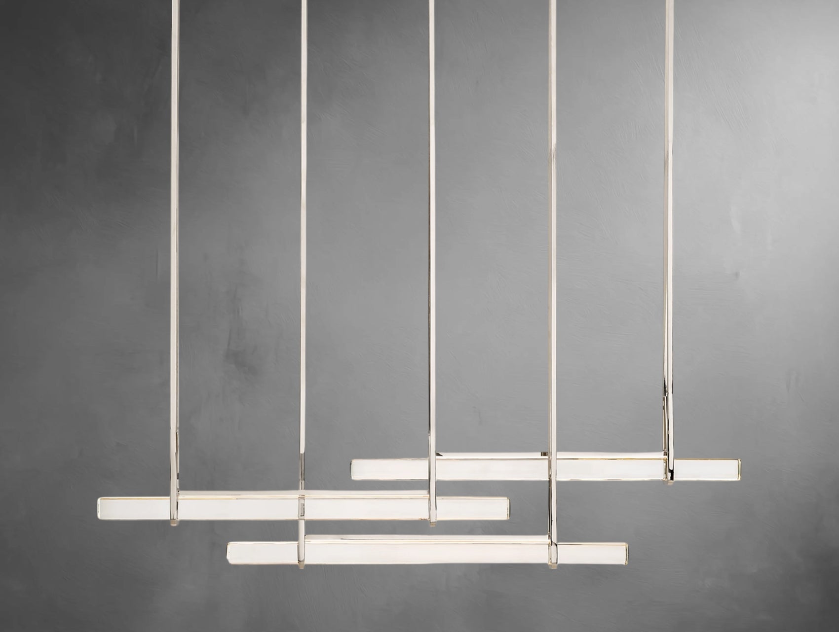 Avenor Crystal Triple Bar Linear Chandelier