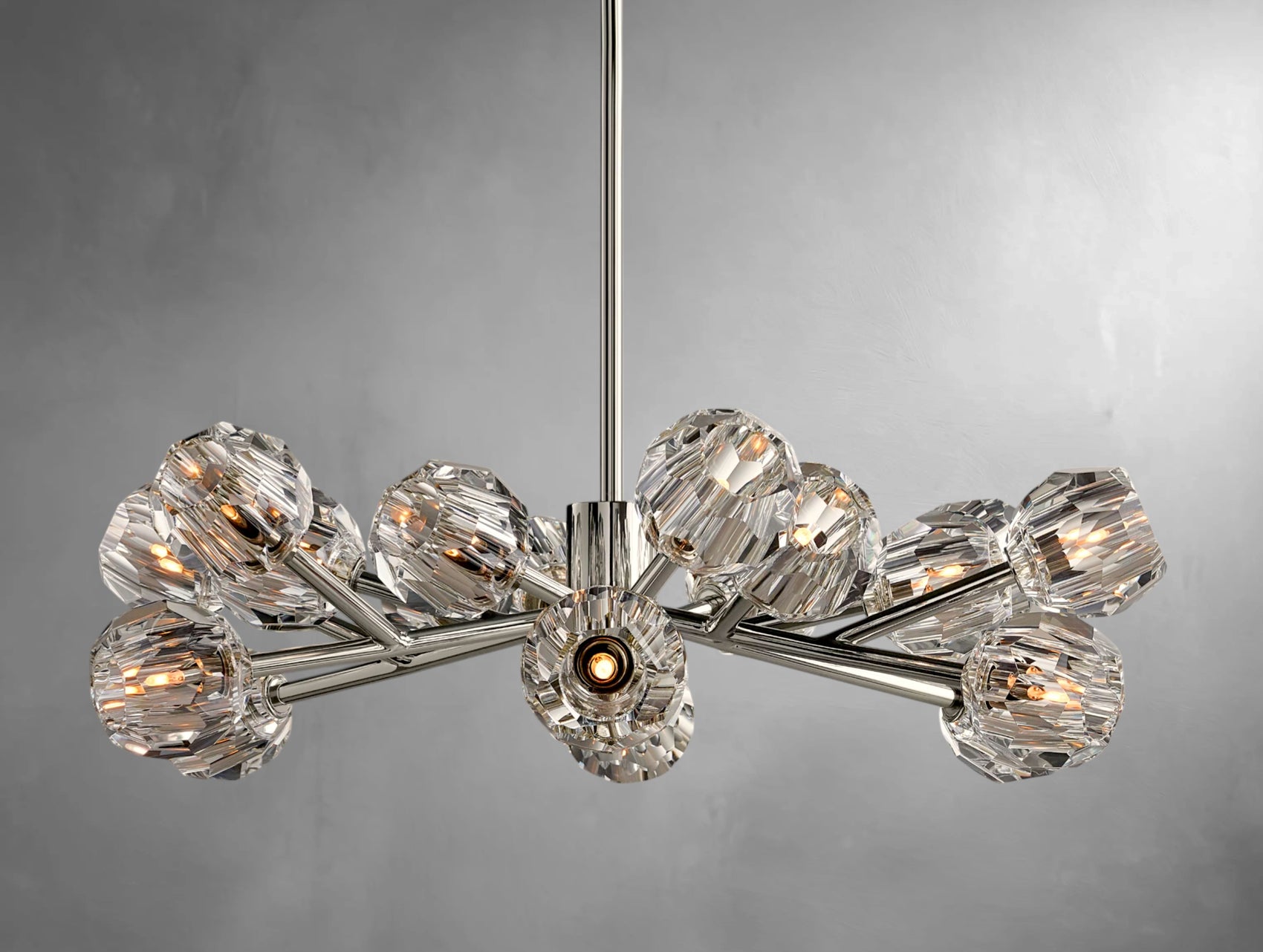 Orvane Crystal Round Cluster Chandelier