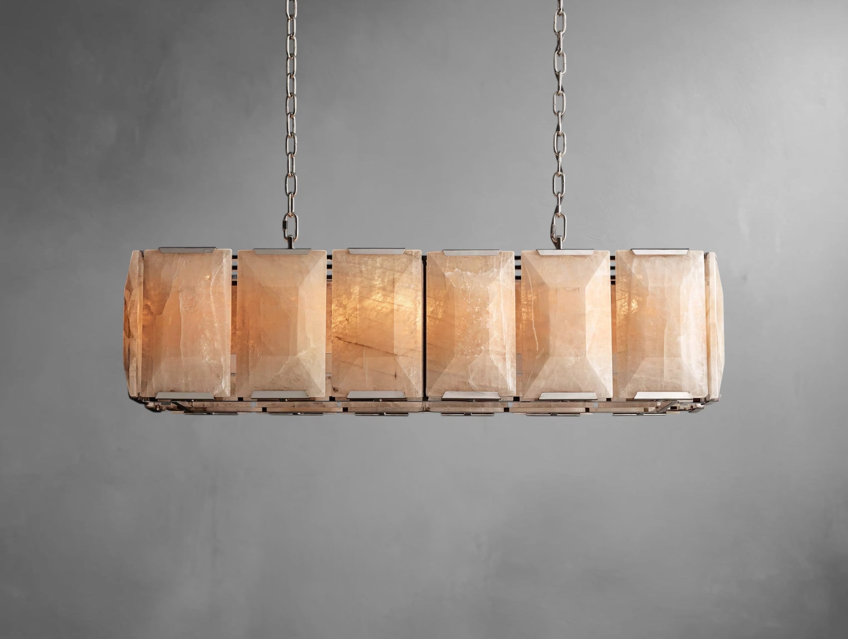 Halone Calcite Rectangular Chandelier