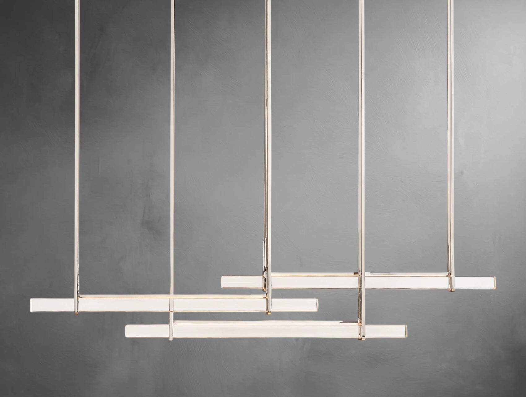 Avenor Crystal Triple Bar Linear Chandelier