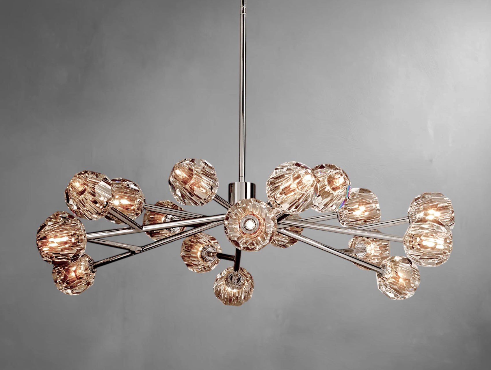 Orvane Crystal Round Cluster Chandelier