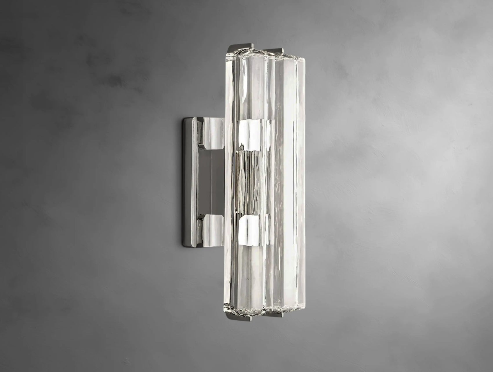 Vertical Crystal Double Sconce