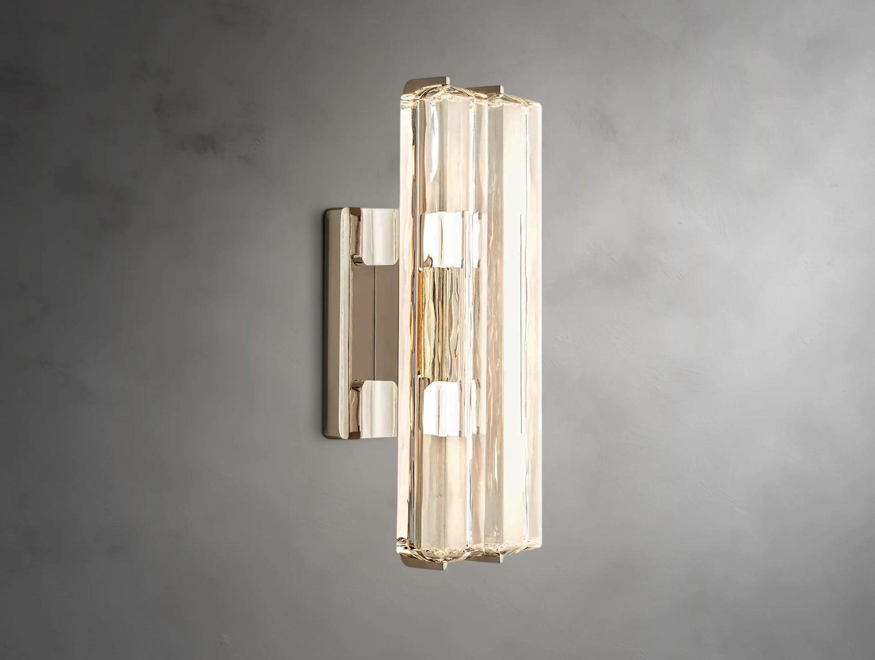 Vertical Crystal Double Sconce