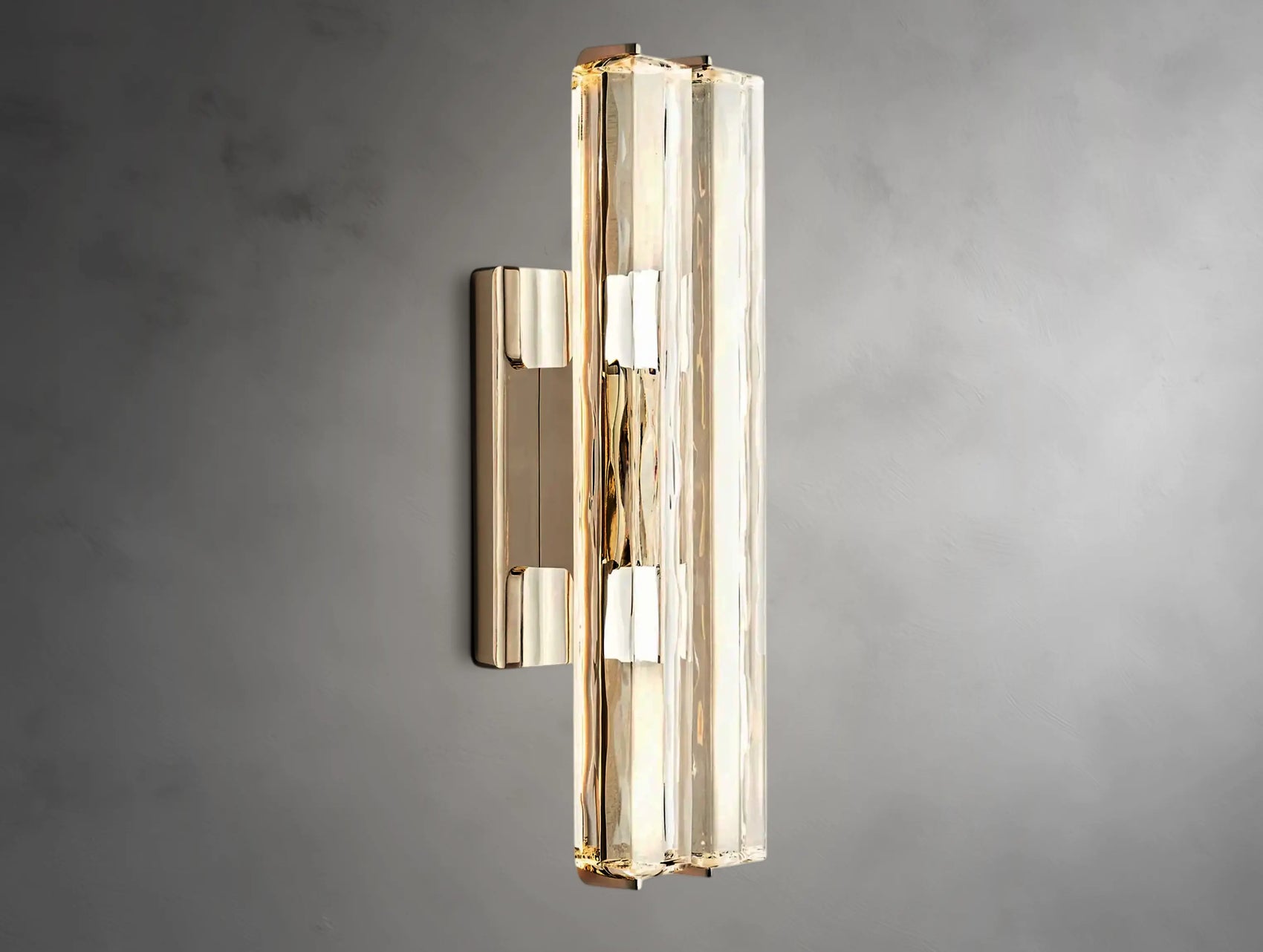 Vertical Crystal Double Sconce