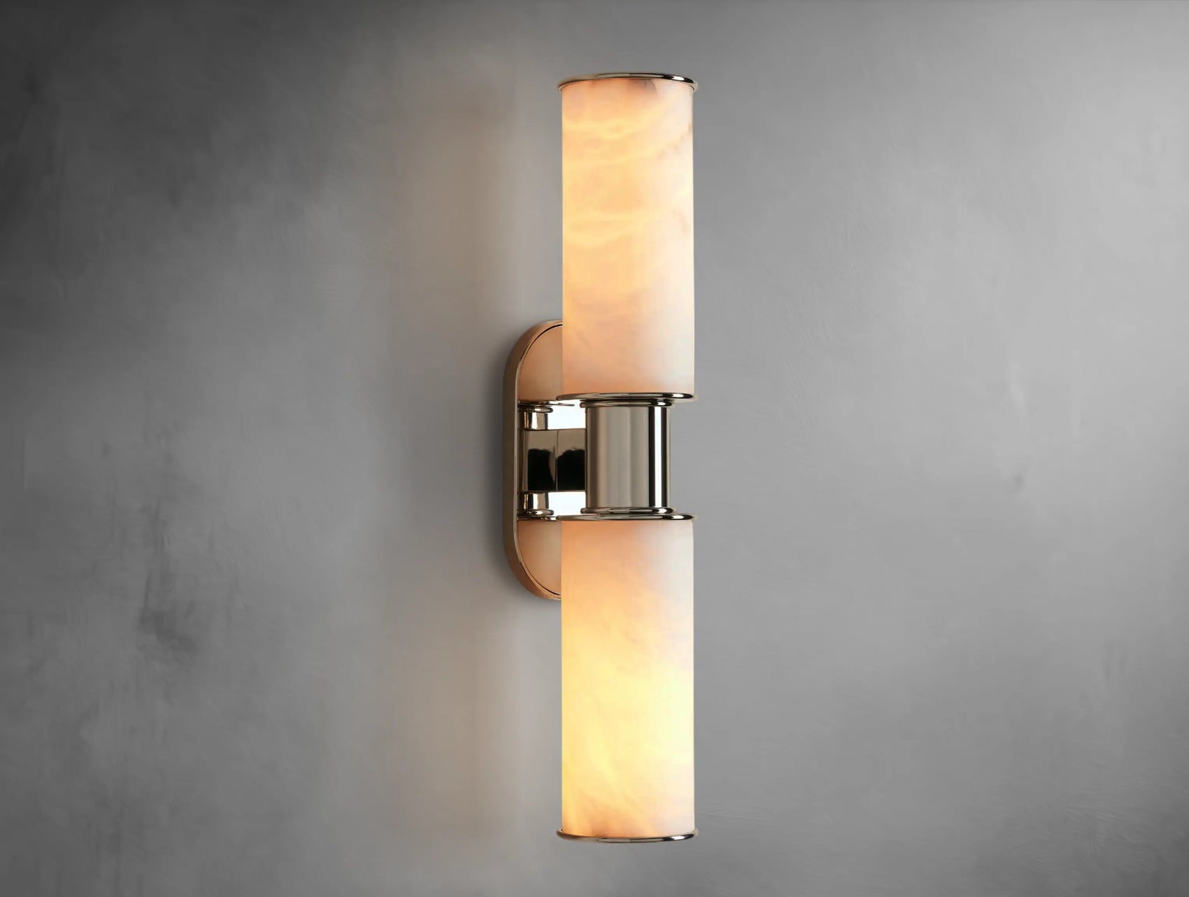 Harly Double Sconce in Alabaster
