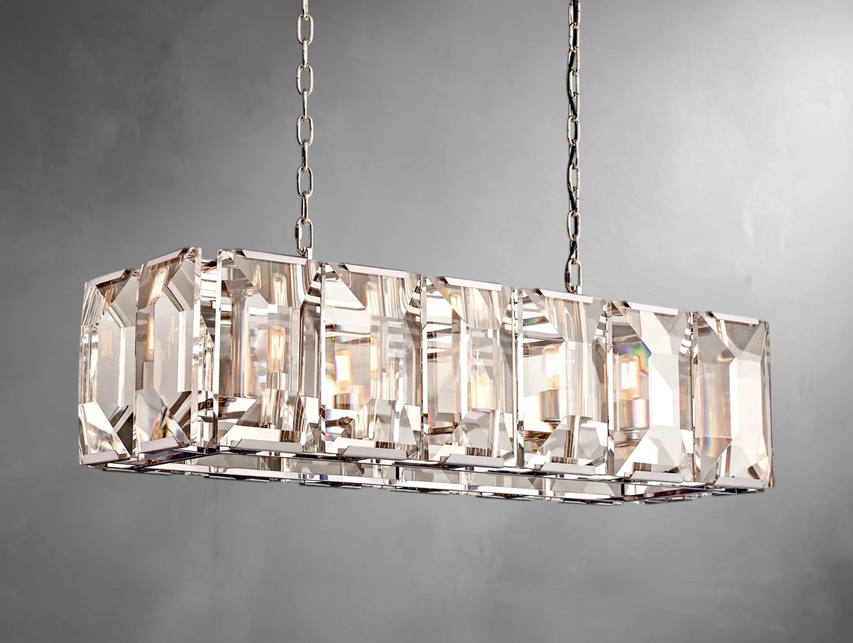 Halone Crystal Rectangular Chandelier