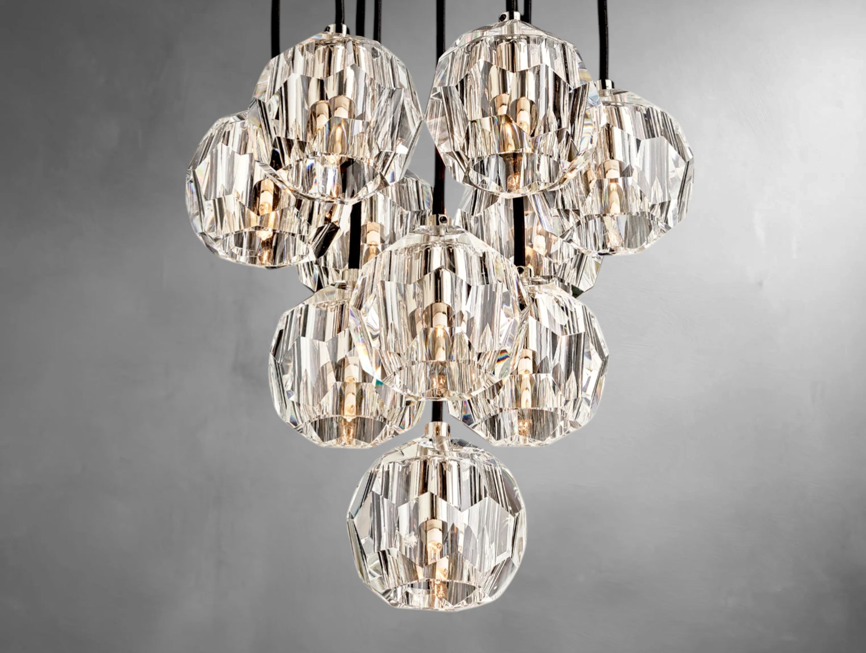 Orvane Crystal Drop Cluster Pendant