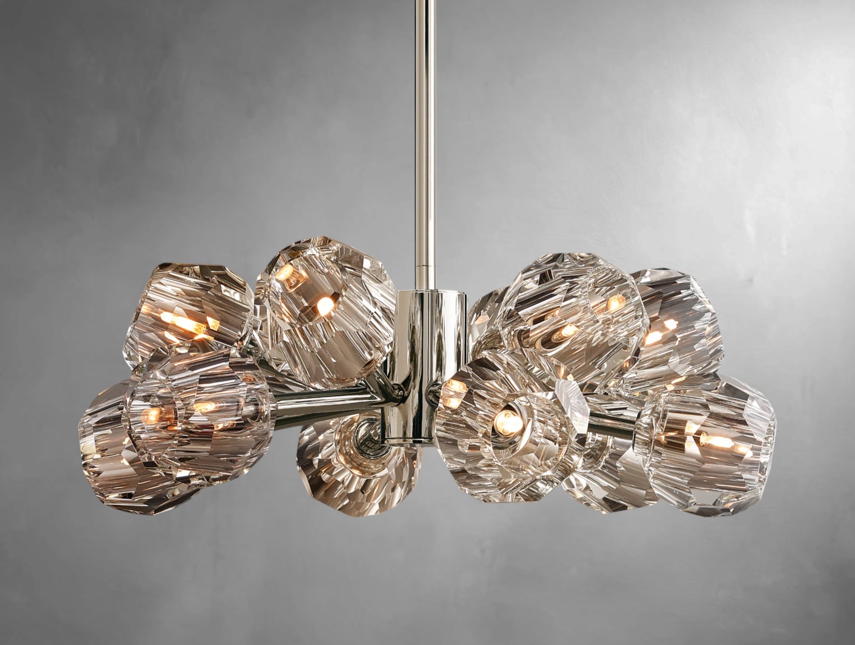 Orvane Crystal Round Cluster Chandelier